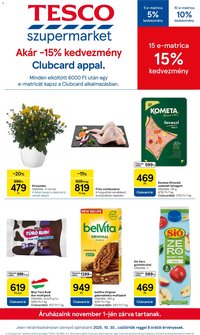 Tesco újság 2025.10.30. Szupermarket akciós újság (2025-10-30 - 2025-11-05)