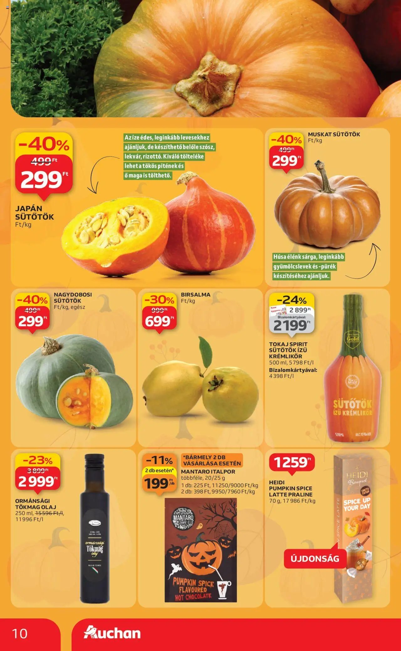 Auchan újság 2025.10.24. Akciós újság Auchan (2025-10-24 - 2025-10-29)