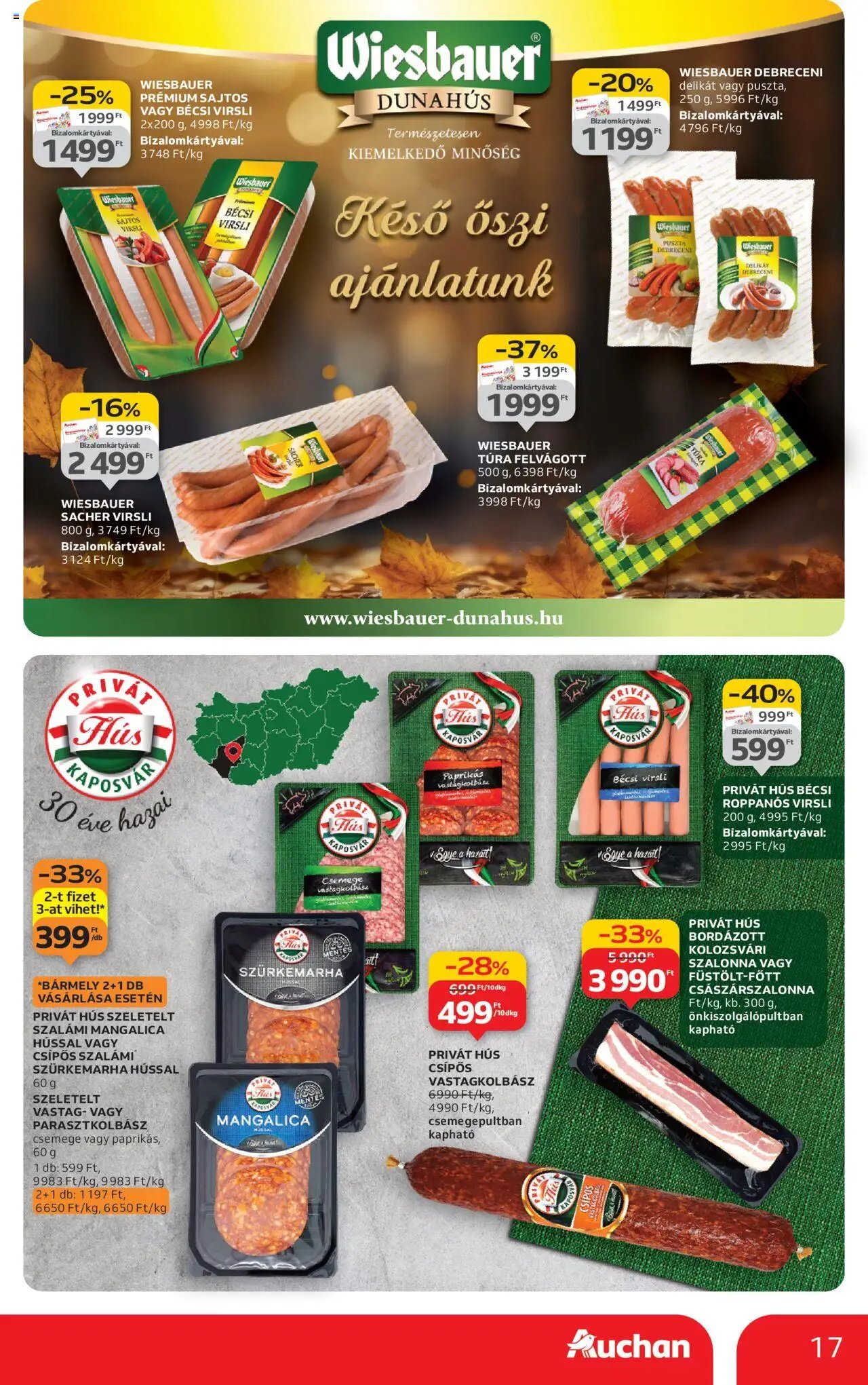 Auchan újság 2025.10.24. Akciós újság Auchan (2025-10-24 - 2025-10-29)