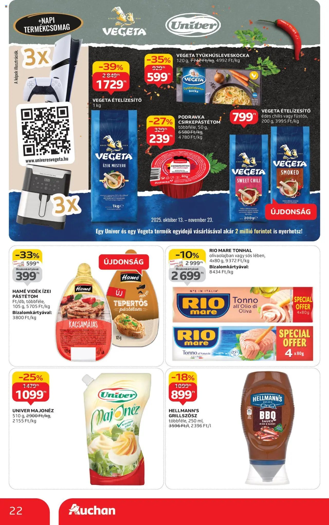 Auchan újság 2025.10.24. Akciós újság Auchan (2025-10-24 - 2025-10-29)
