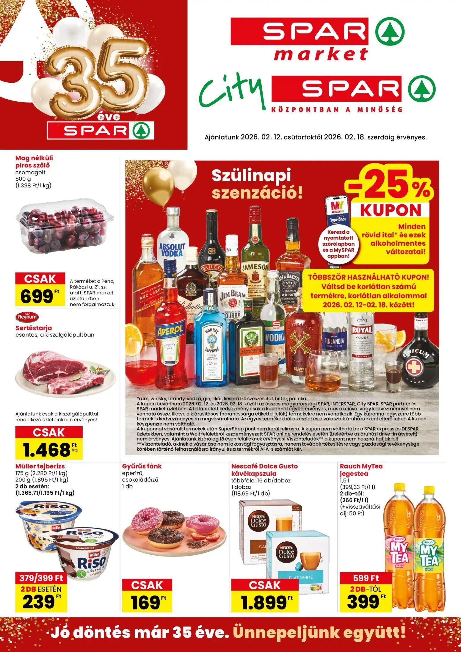 Spar újság 2026.02.12. City Spar szórólap (2026-02-12 - 2026-02-18)