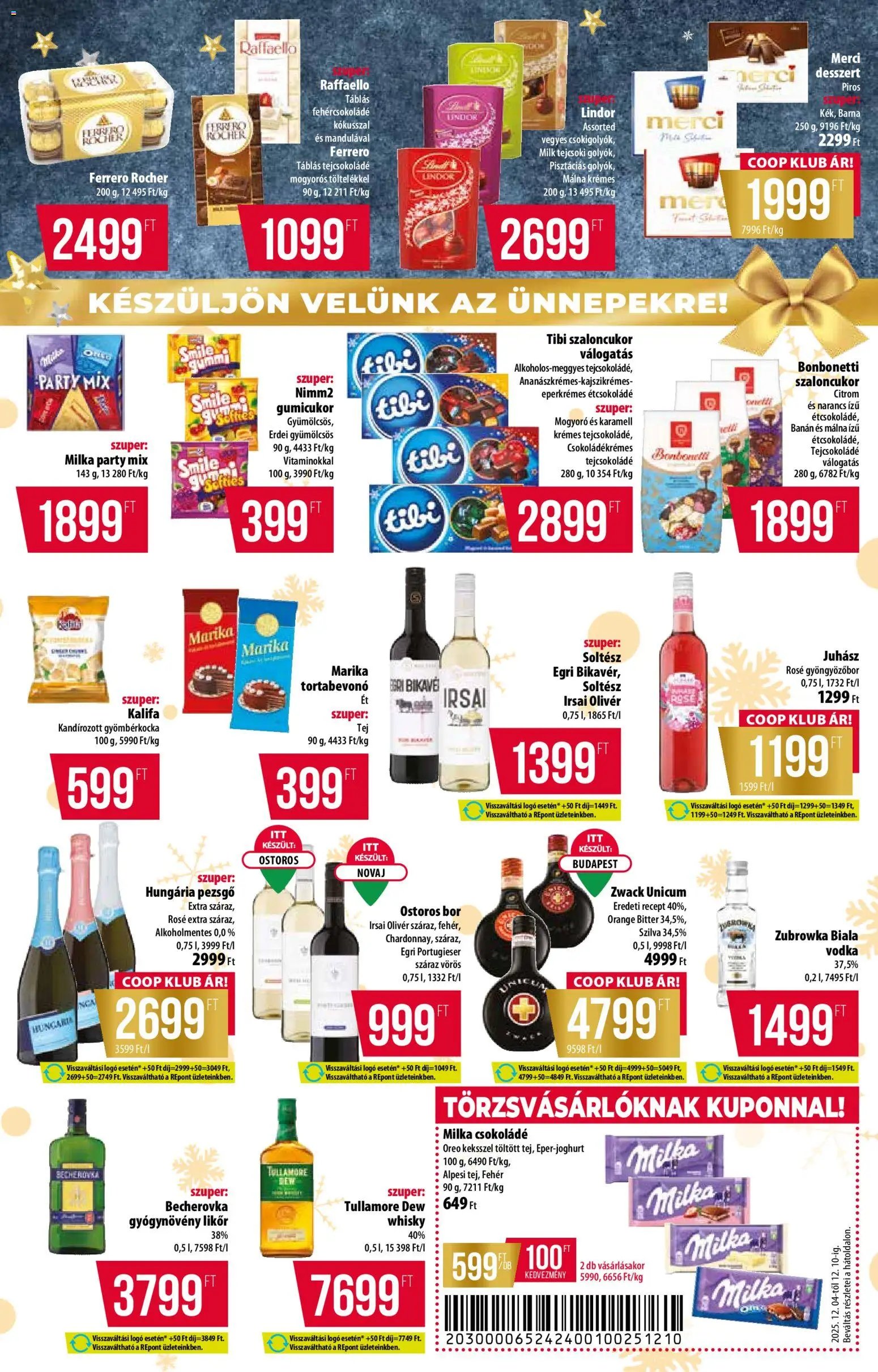 COOP újság 2025.12.04. Alföld Pro-Coop Zrt. - Abc szuper (2025-12-04 - 2025-12-10)