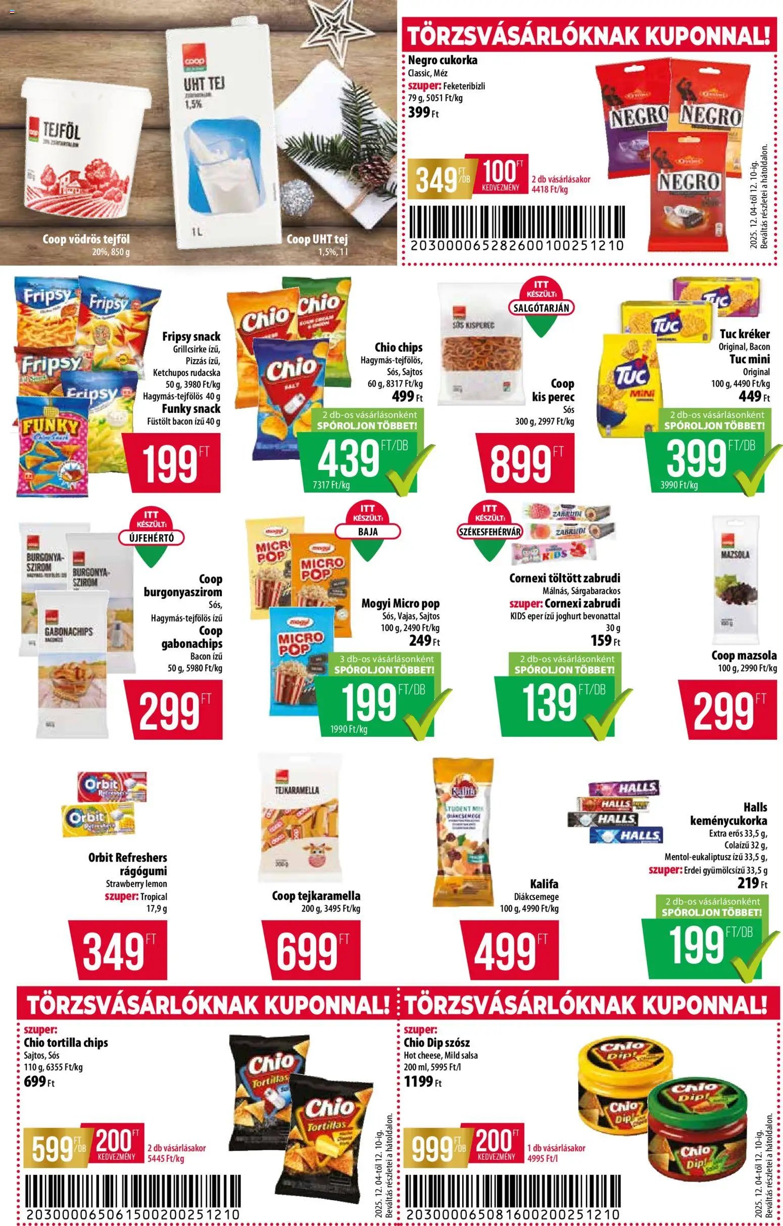 COOP újság 2025.12.04. Alföld Pro-Coop Zrt. - Abc szuper (2025-12-04 - 2025-12-10)