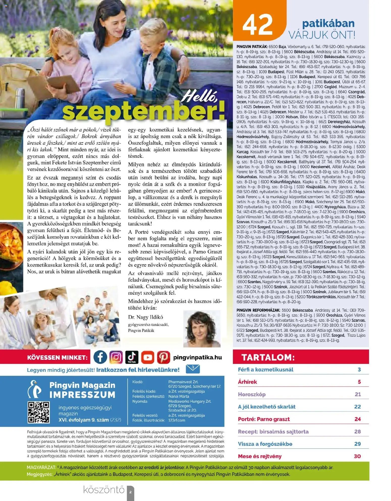 Pingvin Patika újság 2026.09.01. Pingvin Patika Magazin