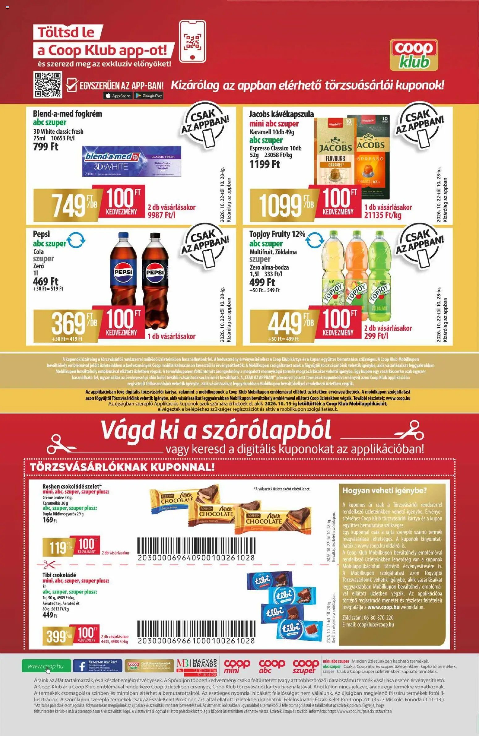 COOP - Újság Észak Kelet Pro-Coop Zrt 2026.10.22. - lapozható formában szórólap ✳️