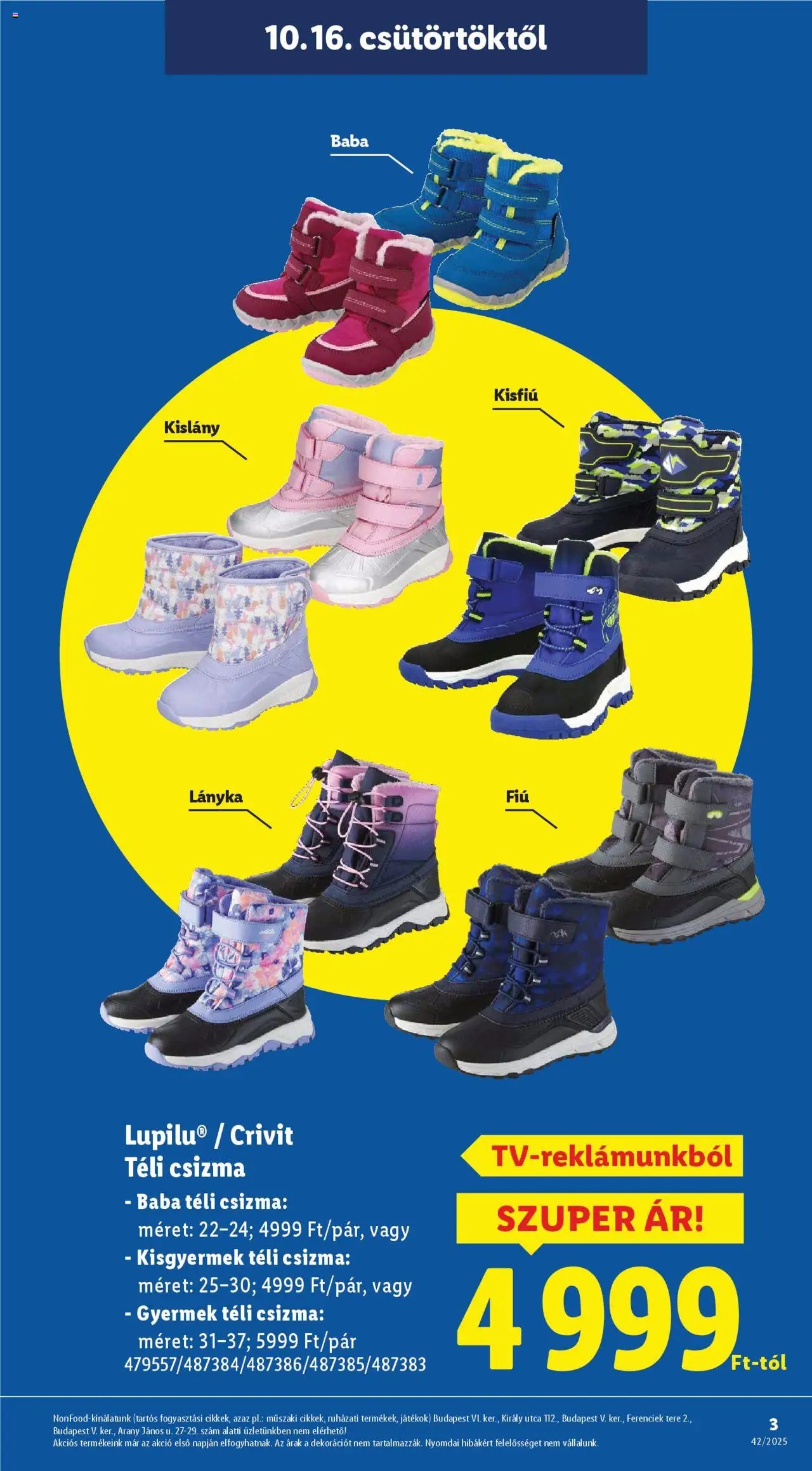 Lidl újság 2025.10.16. Nonfood kínálatunk (2025-10-16 - 2025-10-21)