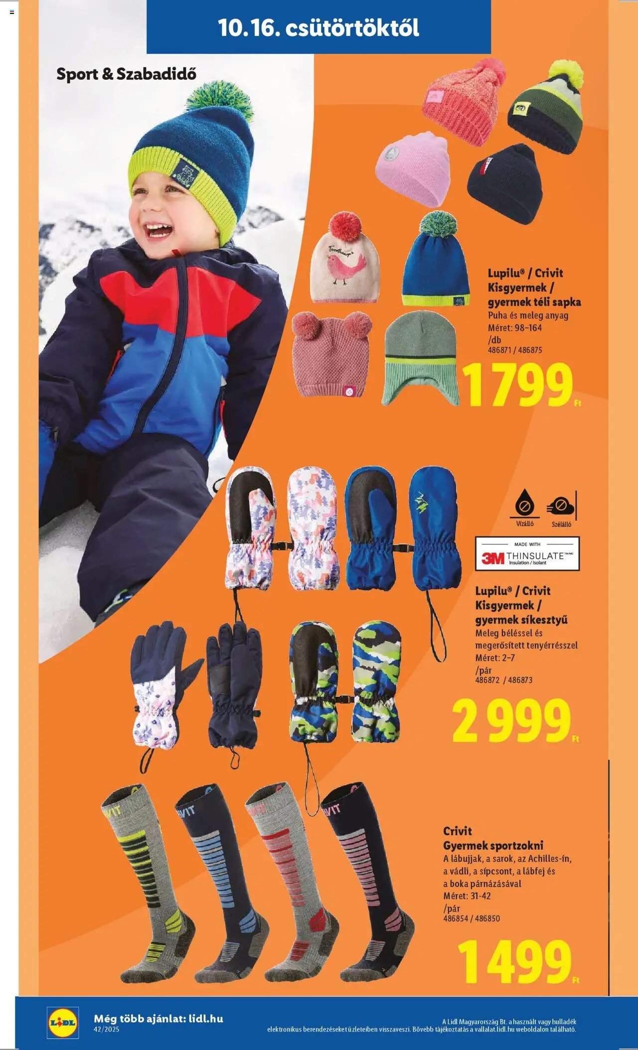 Lidl újság 2025.10.16. Nonfood kínálatunk (2025-10-16 - 2025-10-21)