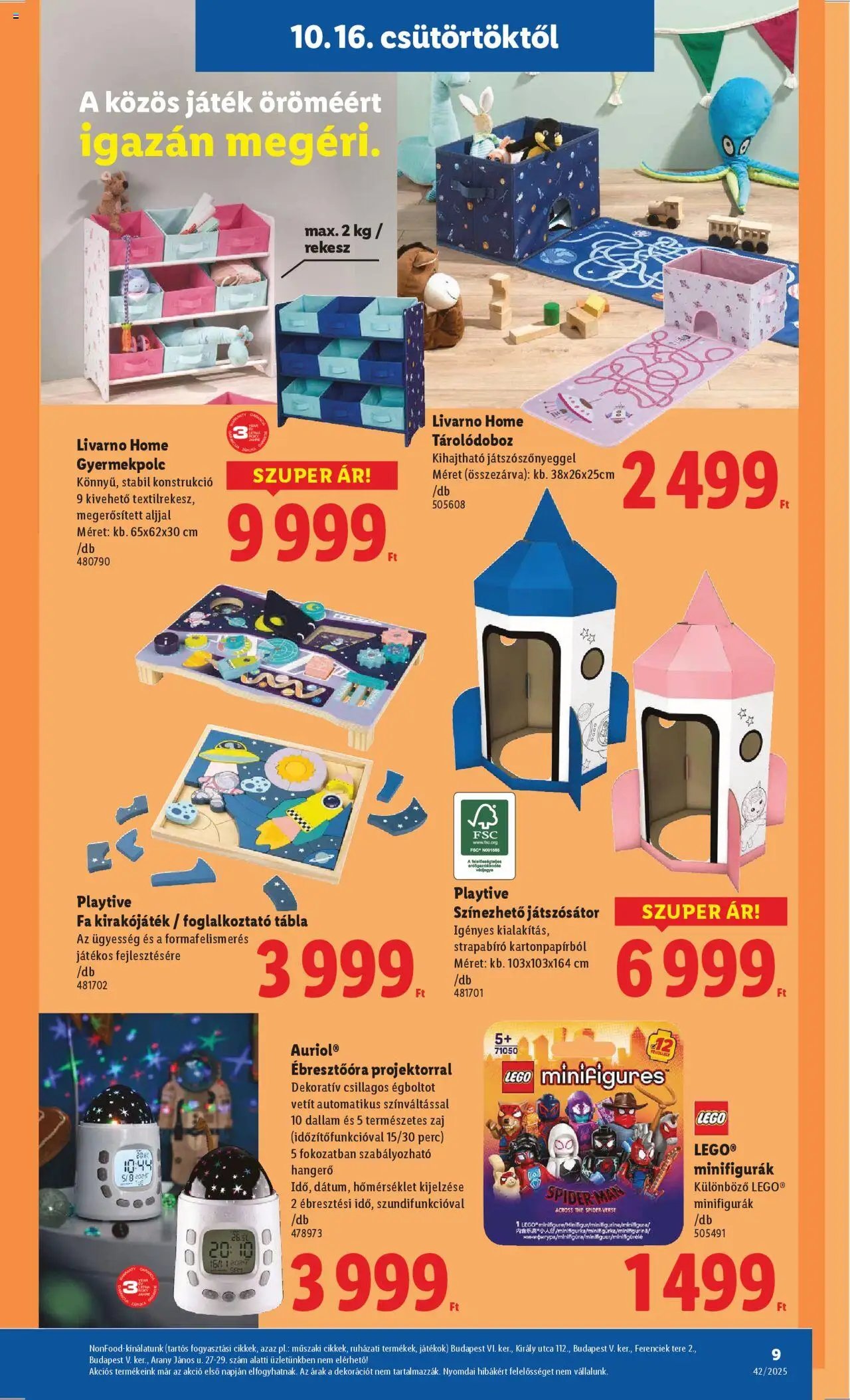 Lidl újság 2025.10.16. Nonfood kínálatunk (2025-10-16 - 2025-10-21)