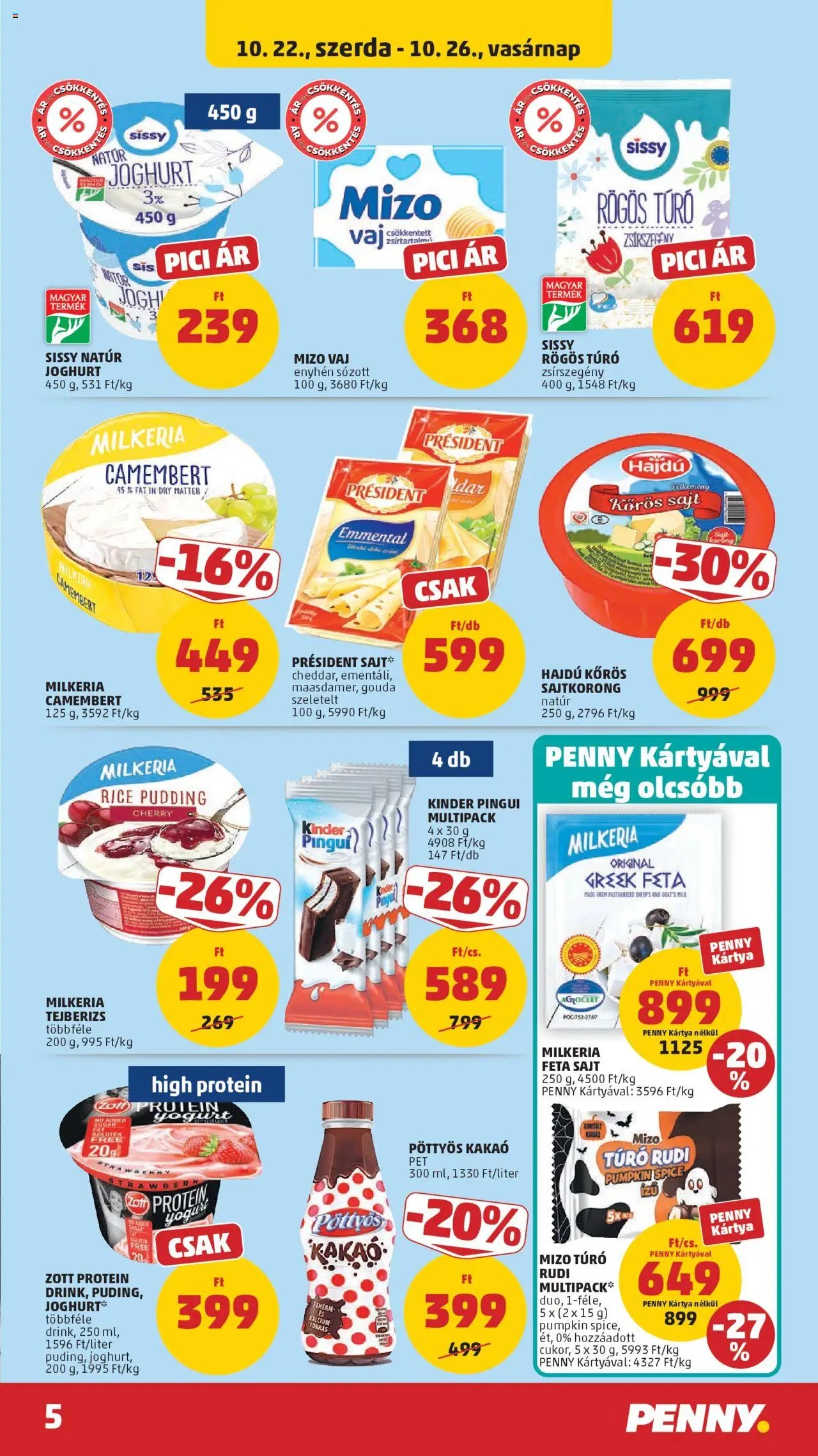 PENNY újság 2025.10.22. Akciós újság PENNY (2025-10-22 - 2025-10-29)