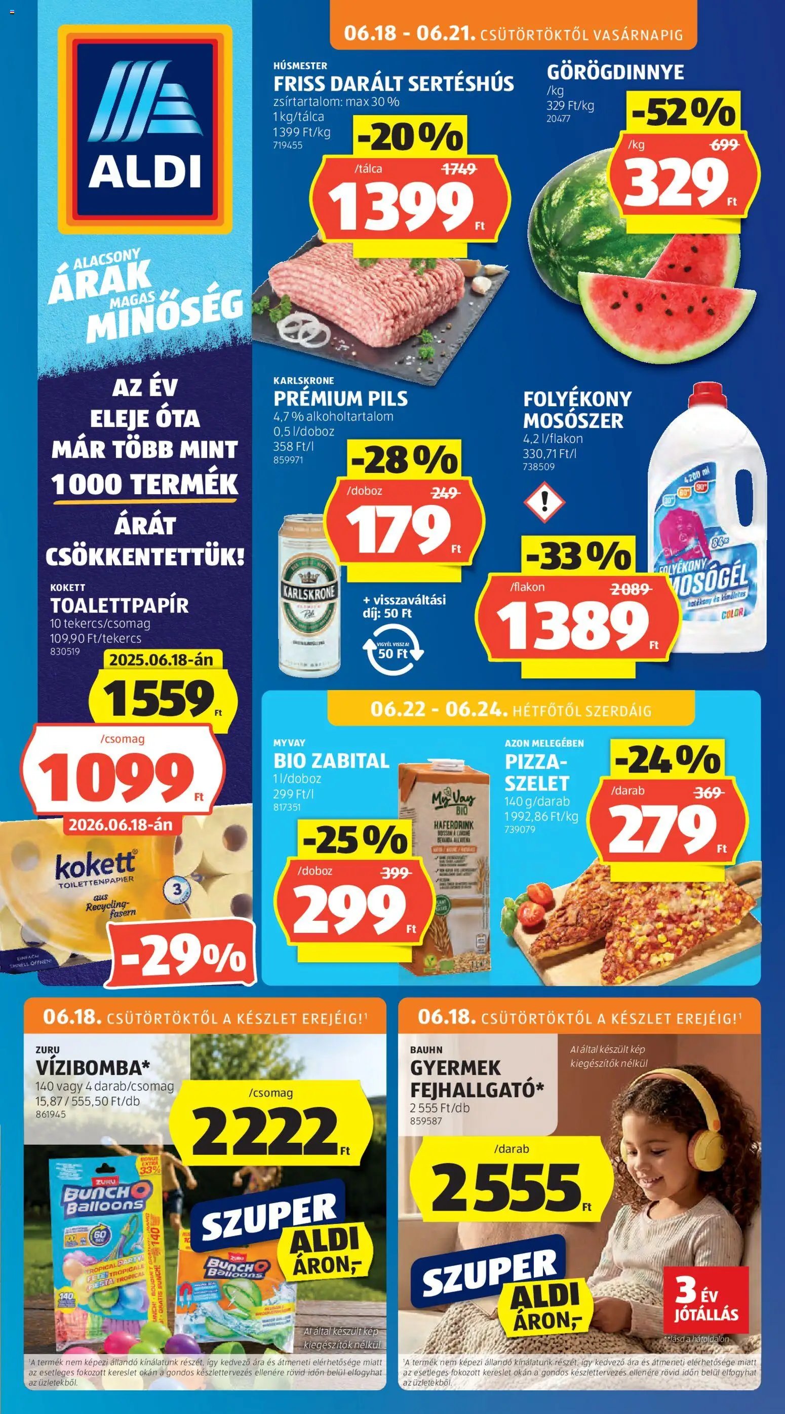 Aldi újság 2026.06.18. Aldi akciós újság