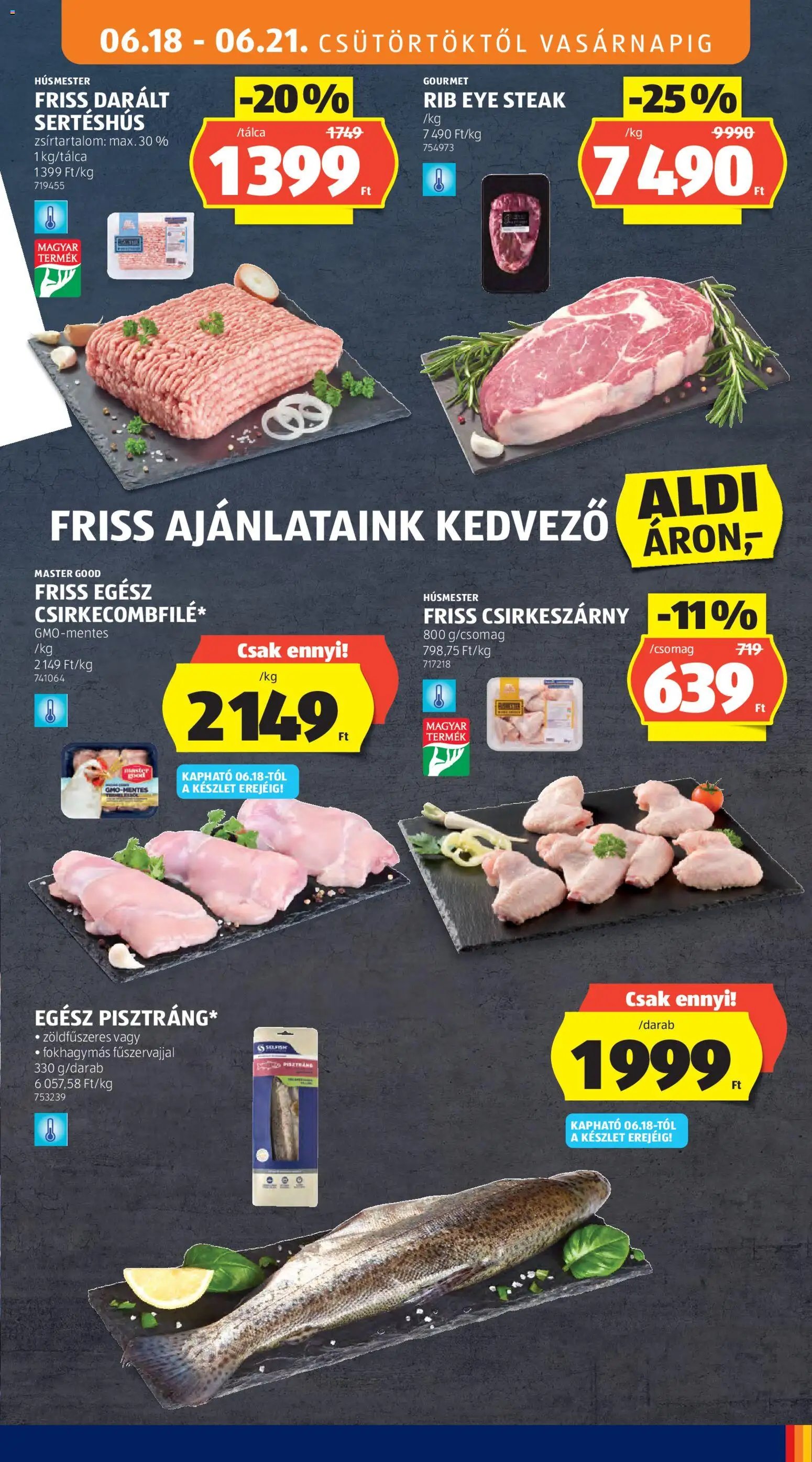 Aldi újság 2026.06.18. Aldi akciós újság