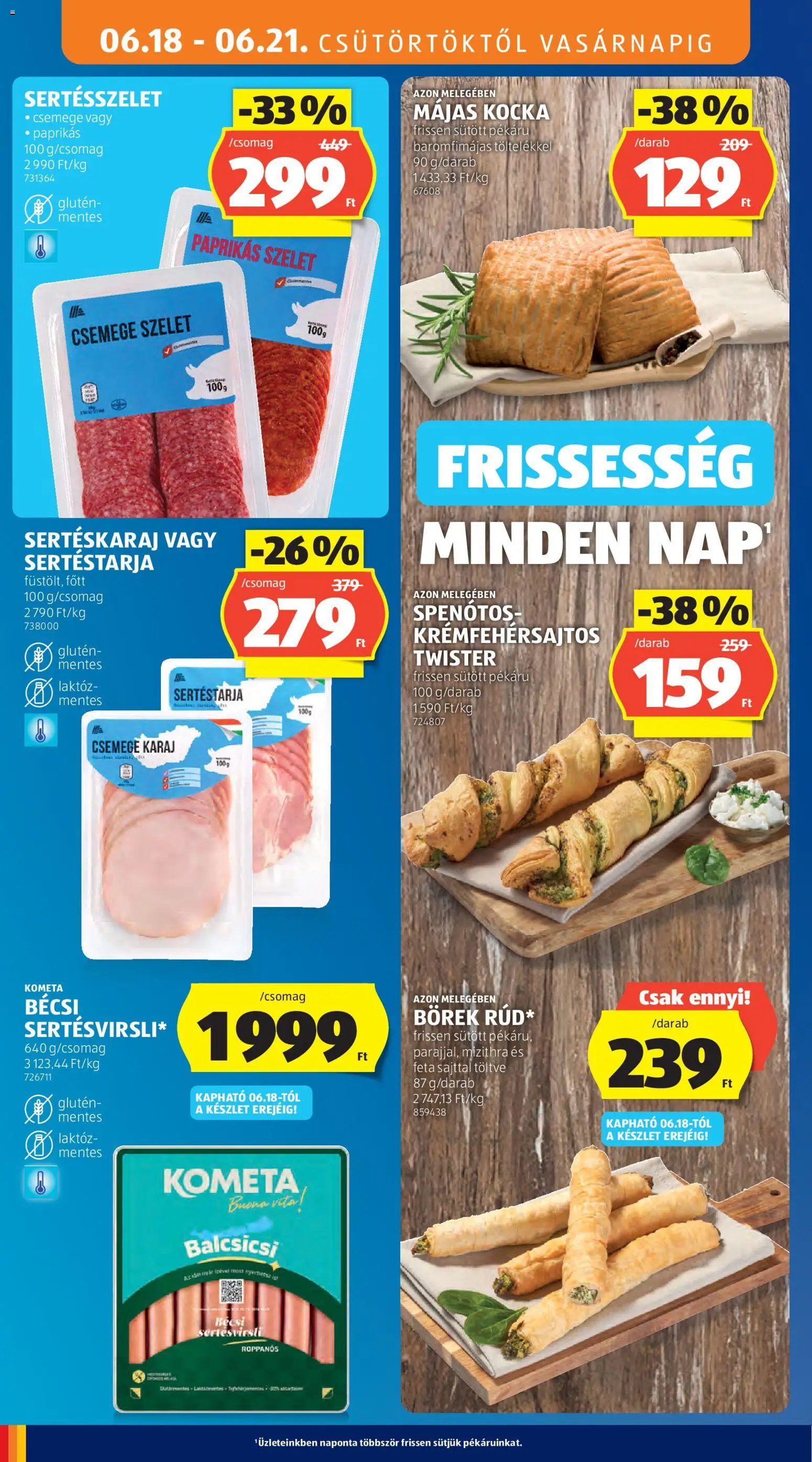 Aldi újság 2026.06.18. Aldi akciós újság