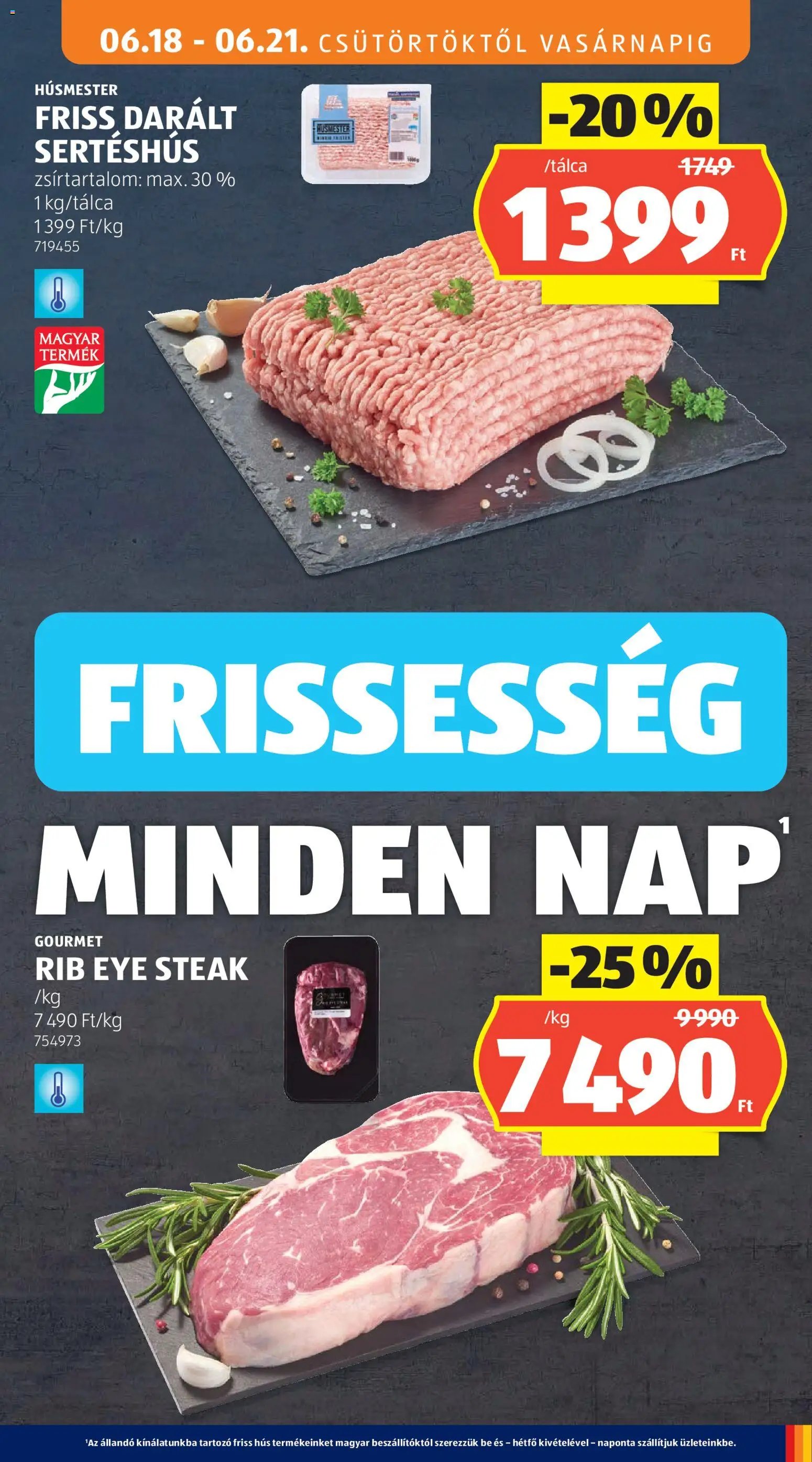 Aldi újság 2026.06.18. Aldi akciós újság