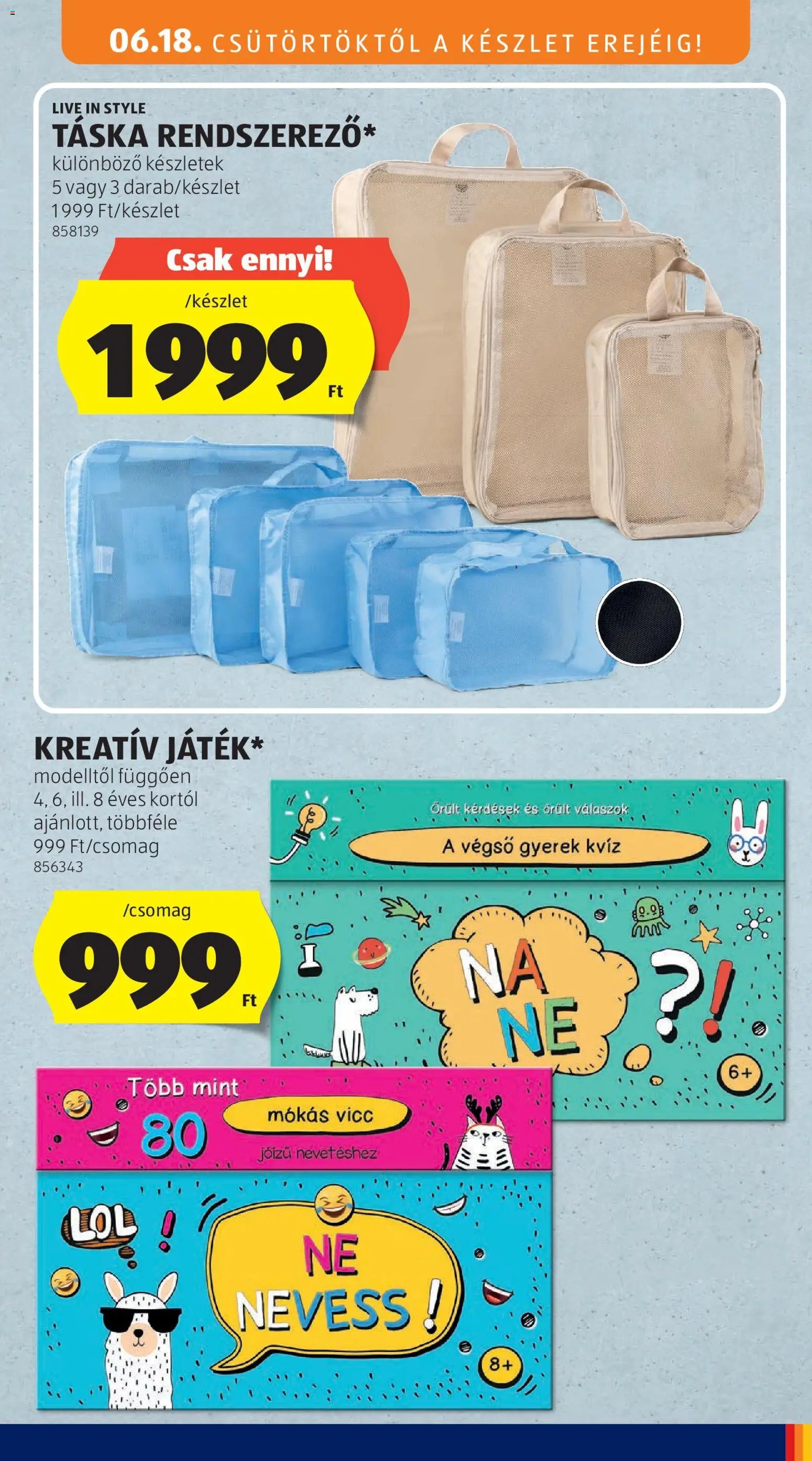 Aldi újság 2026.06.18. Aldi akciós újság