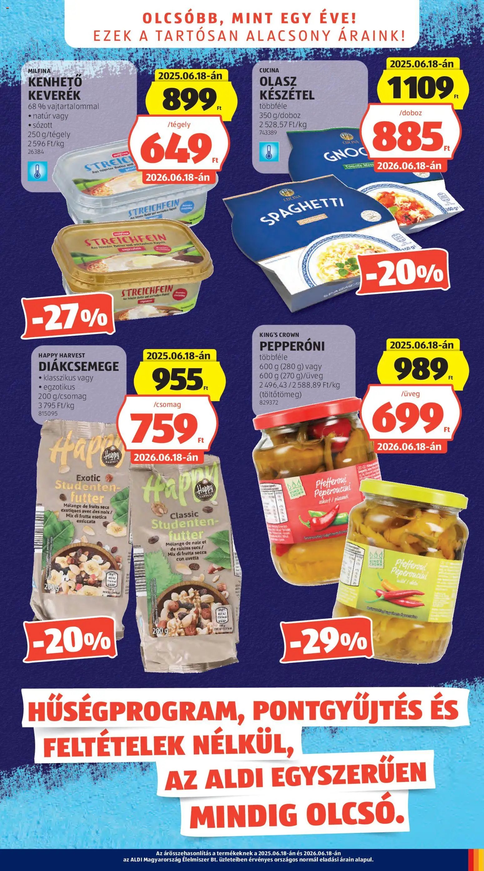 Aldi újság 2026.06.18. Aldi akciós újság