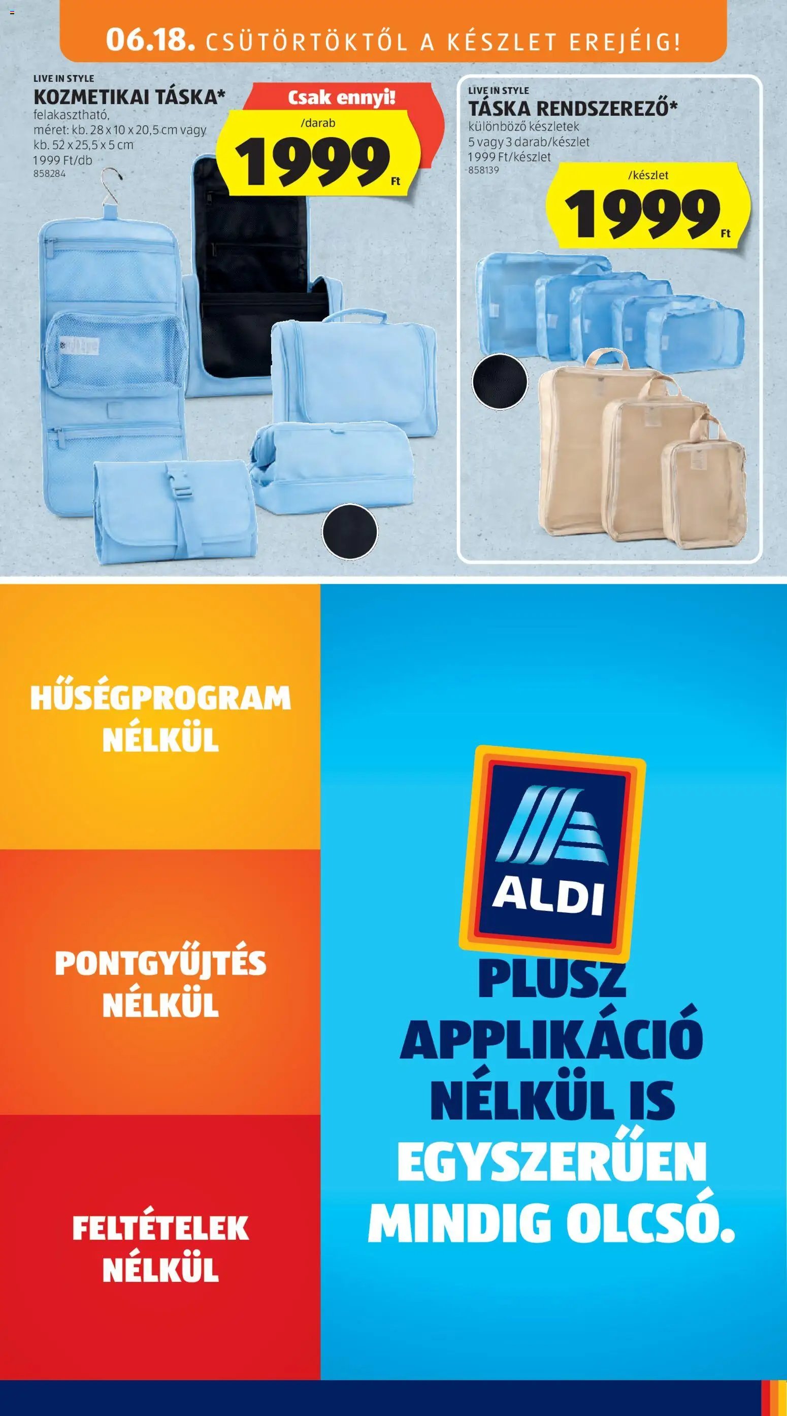 Aldi újság 2026.06.18. Aldi akciós újság