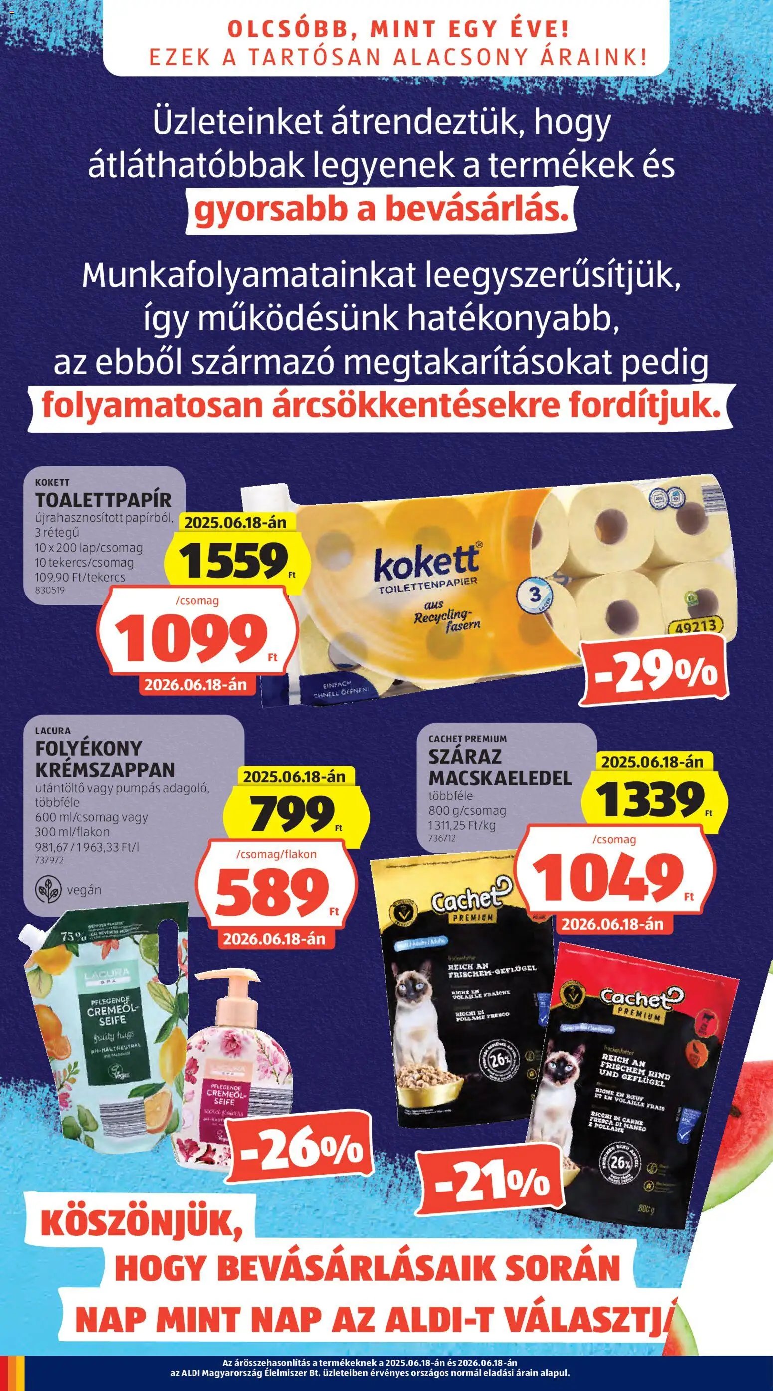 Aldi újság 2026.06.18. Aldi akciós újság