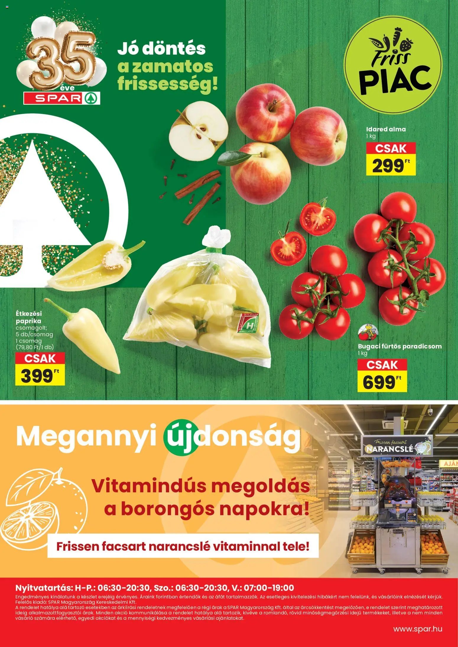 Interspar újság 2026.10.08. Interspar Hódmezővásárhely üzlet újranyitás