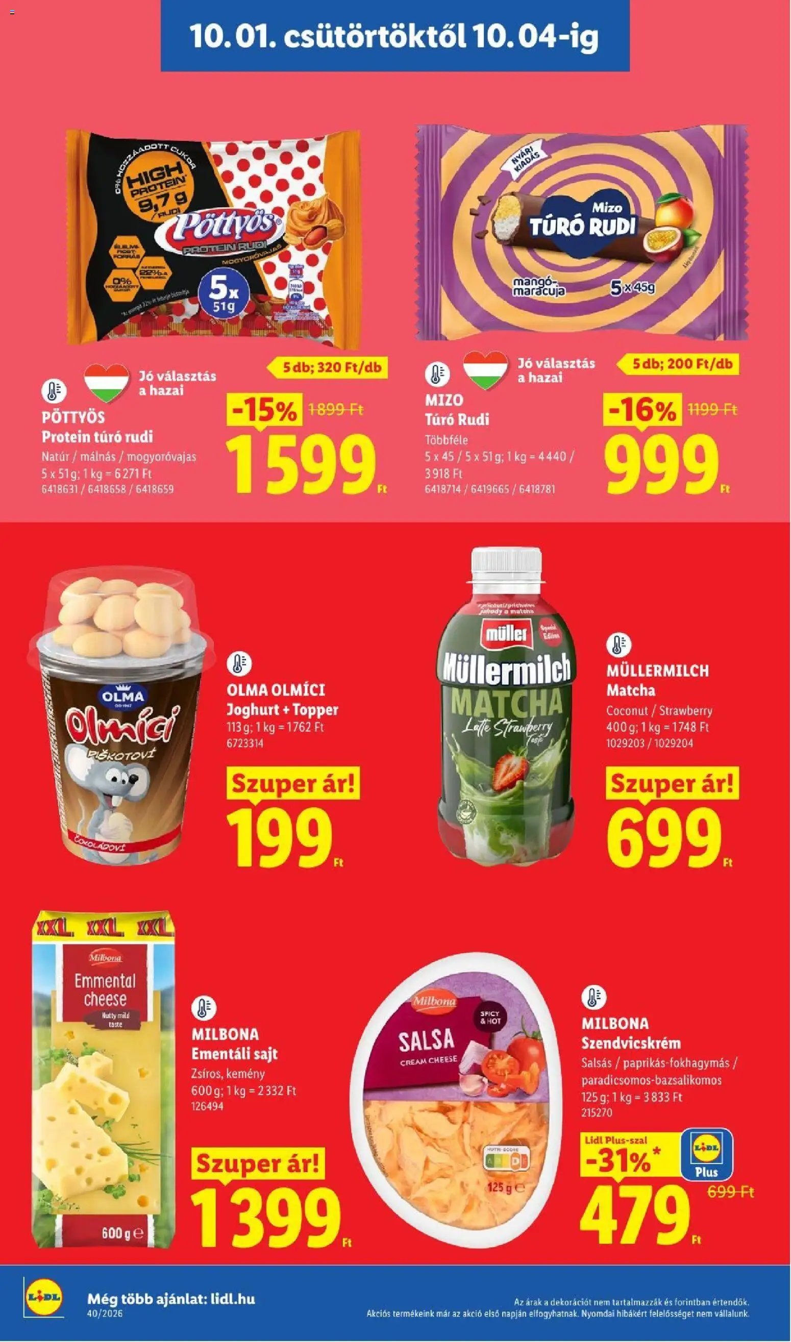 Lidl újság 2026.10.01. Lidl akciós újság
