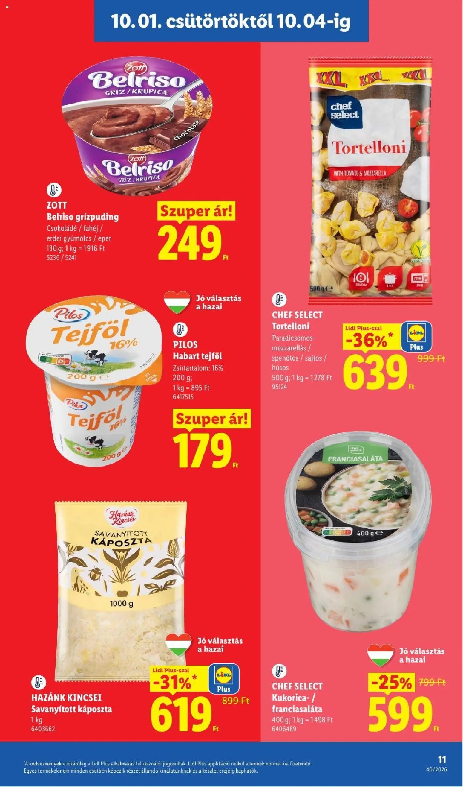 Lidl újság 2026.10.01. Lidl akciós újság