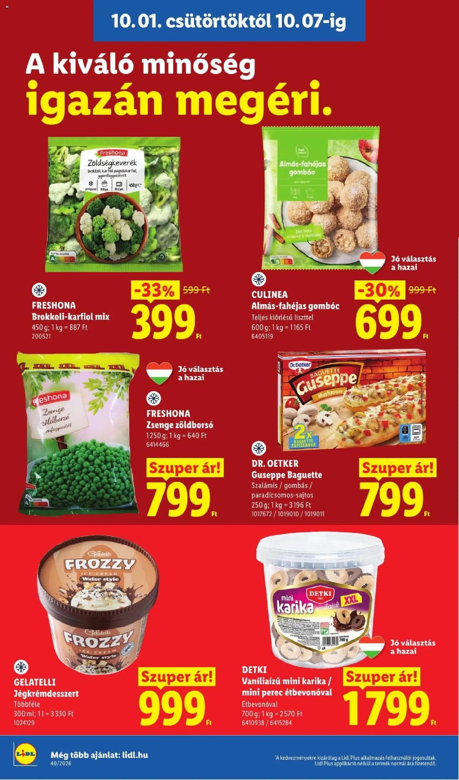 Lidl újság 2026.10.01. Lidl akciós újság