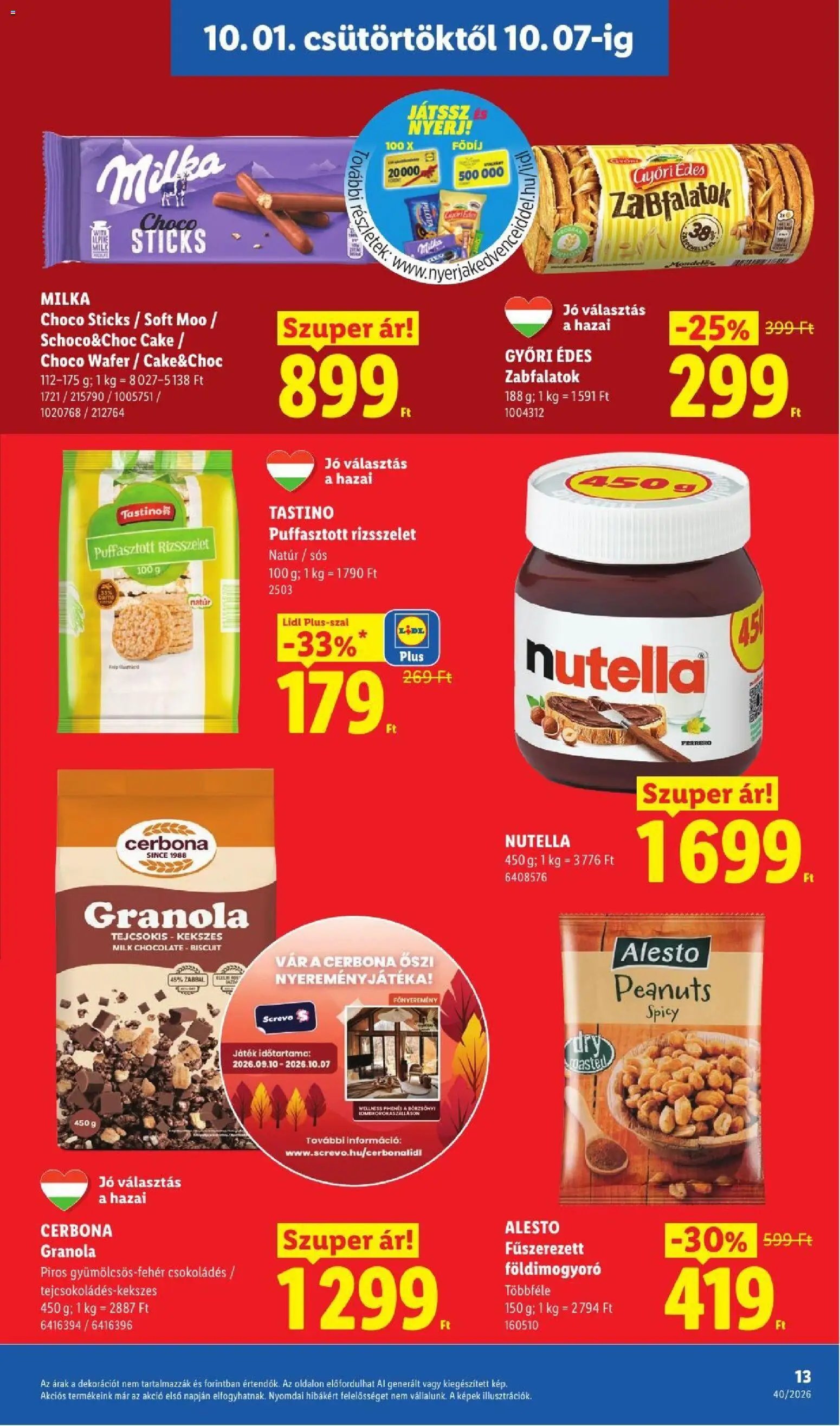 Lidl újság 2026.10.01. Lidl akciós újság