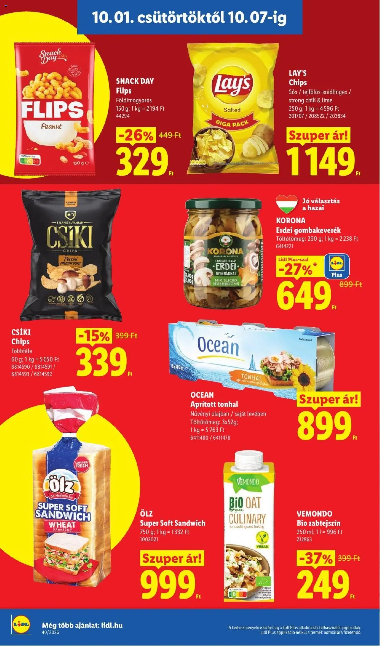 Lidl újság 2026.10.01. Lidl akciós újság