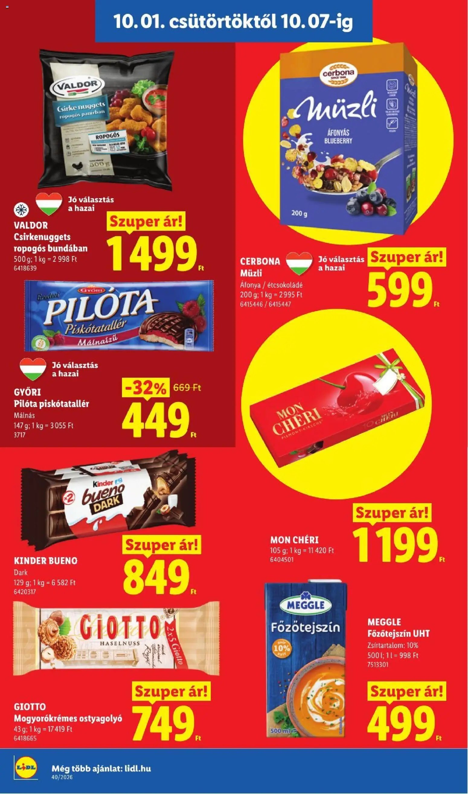 Lidl újság 2026.10.01. Lidl akciós újság