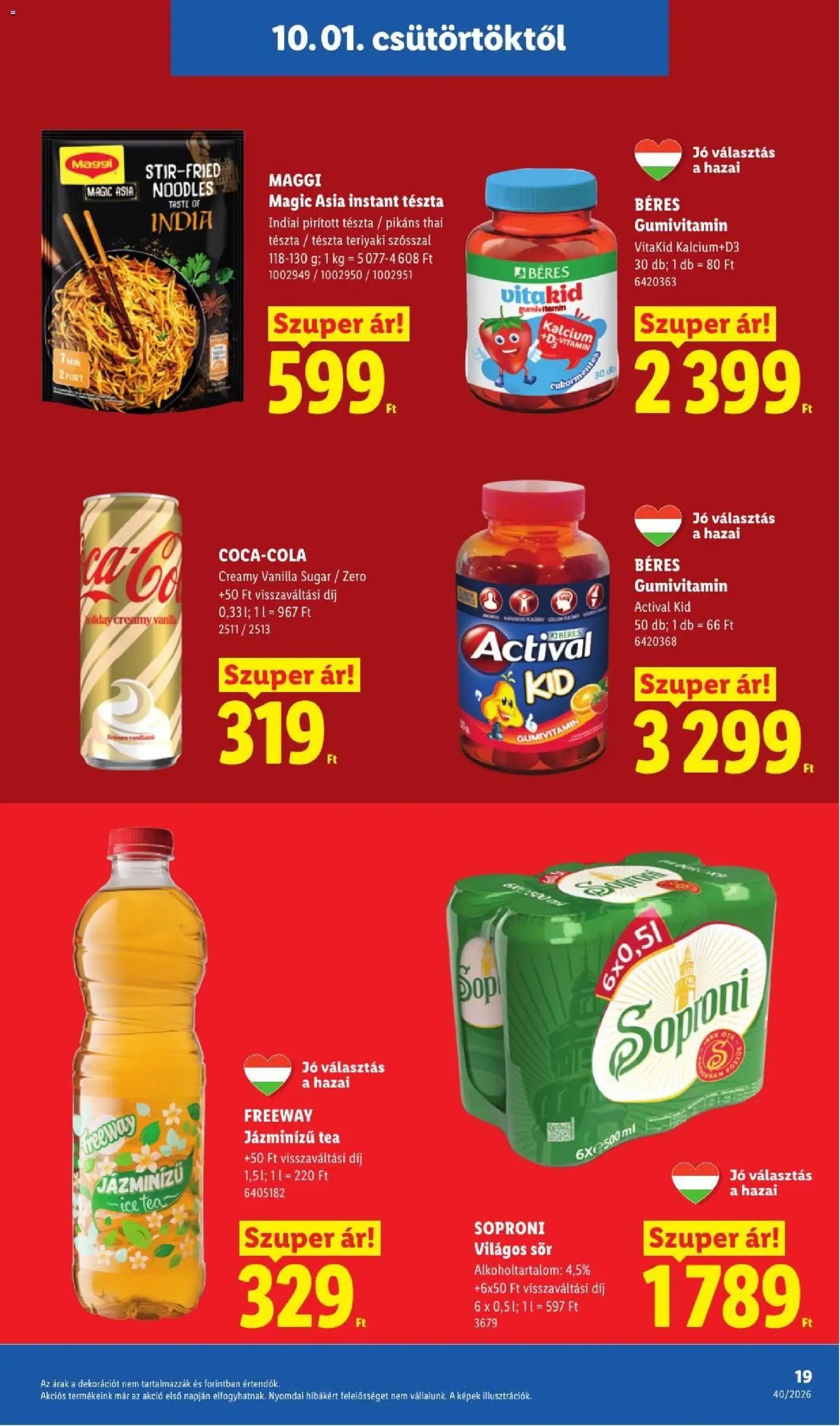 Lidl újság 2026.10.01. Lidl akciós újság