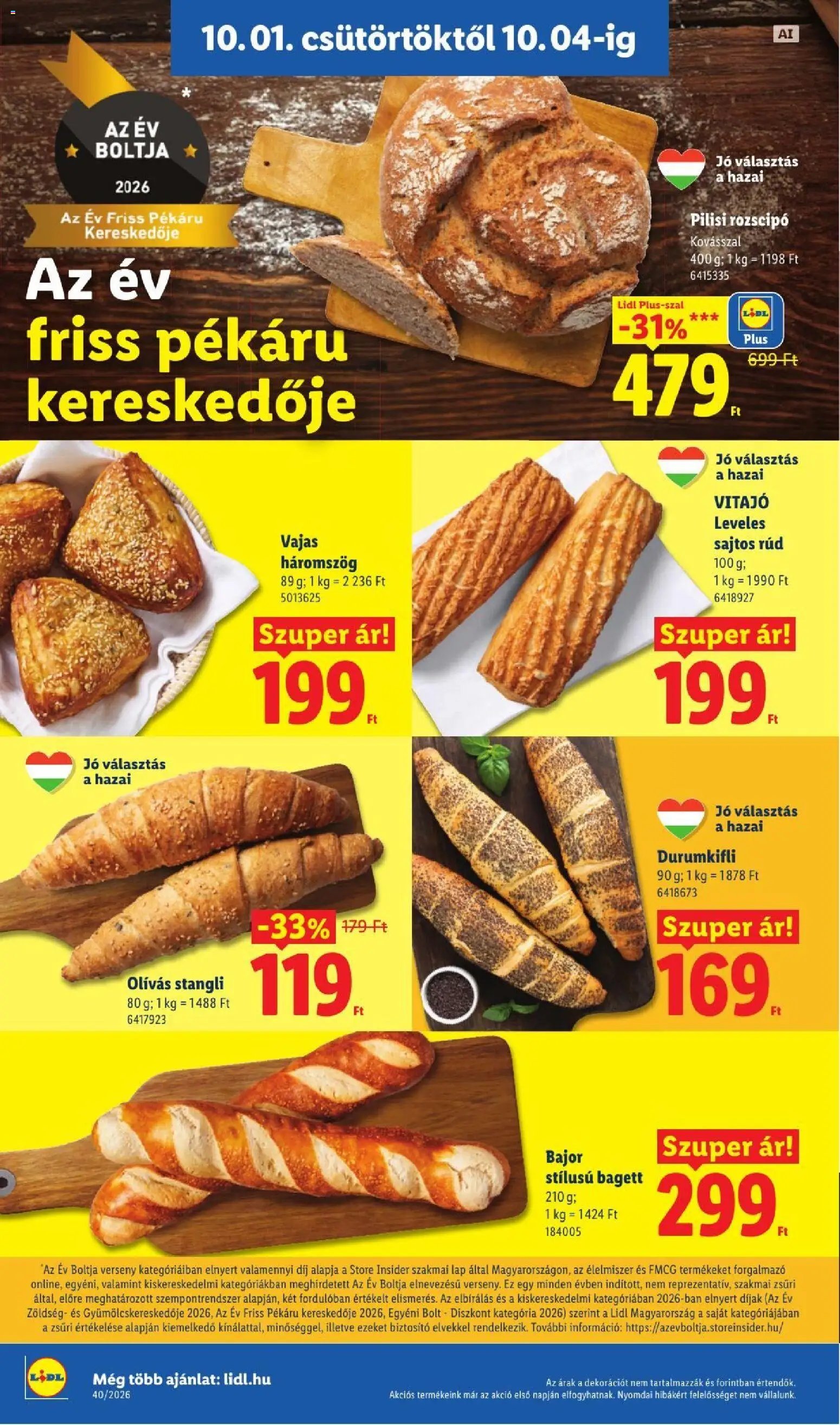 Lidl újság 2026.10.01. Lidl akciós újság