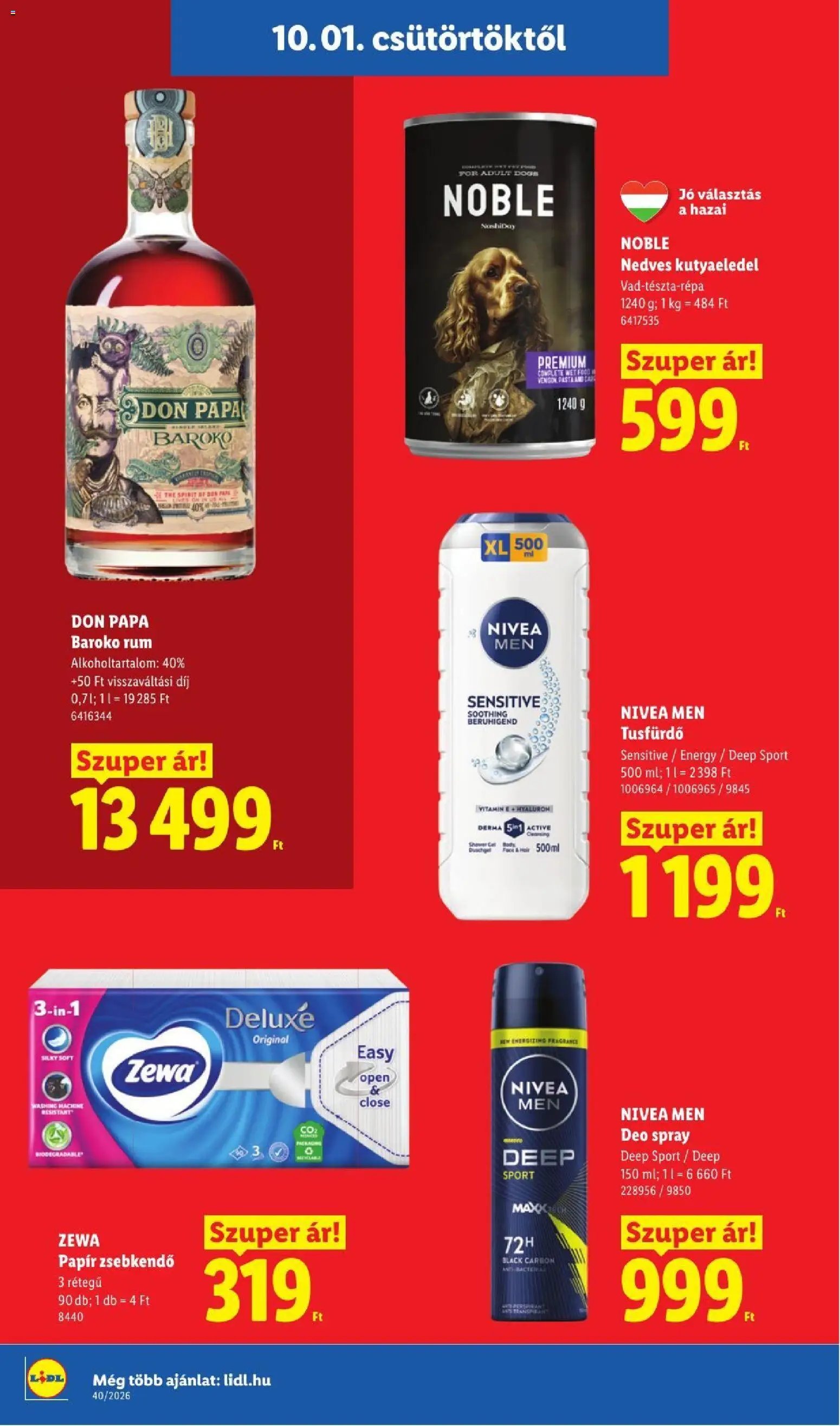 Lidl újság 2026.10.01. Lidl akciós újság