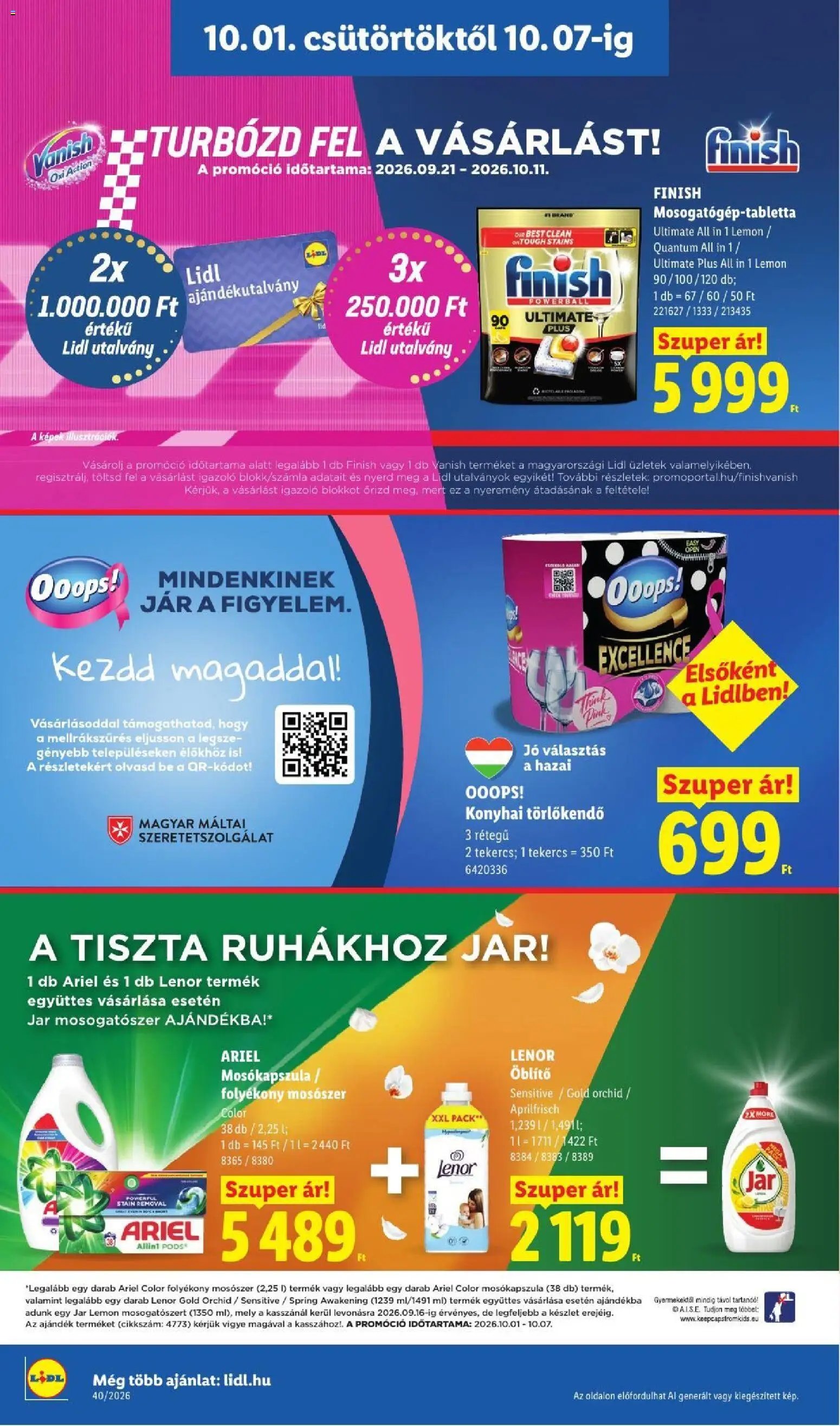 Lidl újság 2026.10.01. Lidl akciós újság