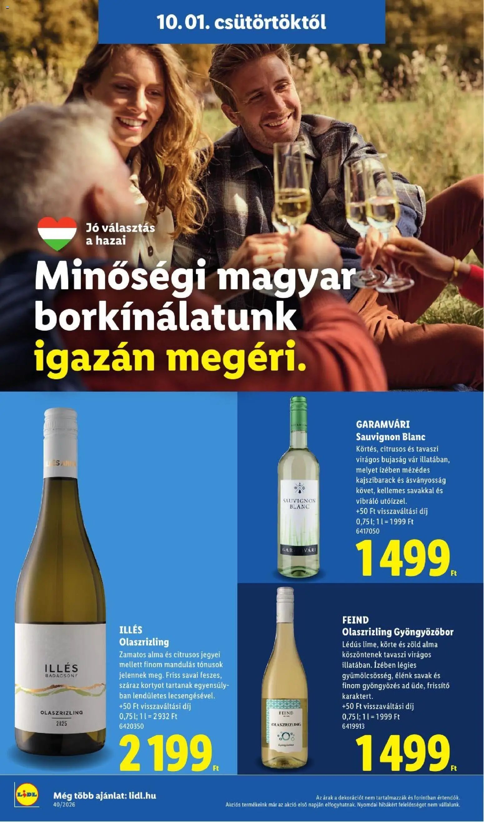 Lidl újság 2026.10.01. Lidl akciós újság