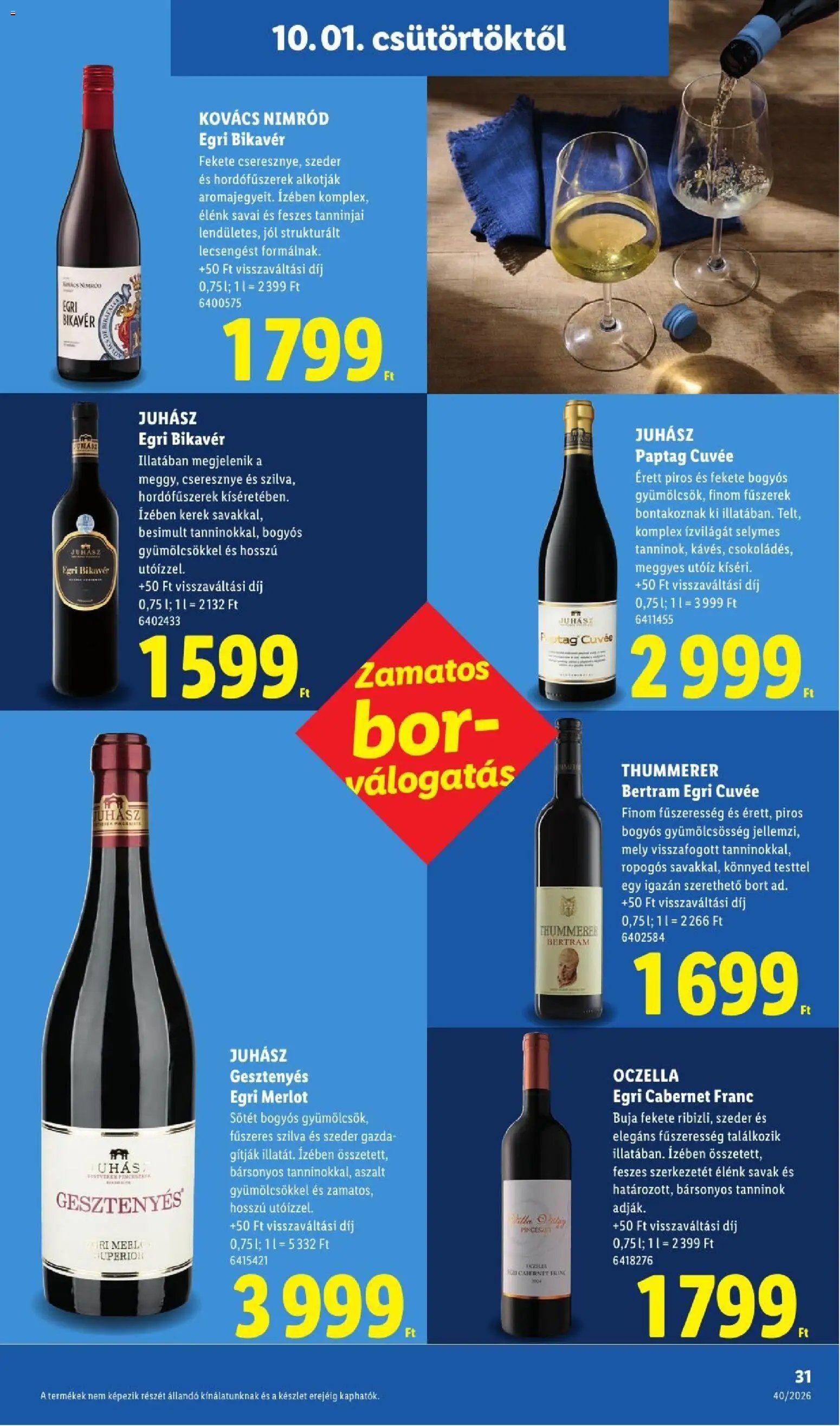 Lidl újság 2026.10.01. Lidl akciós újság
