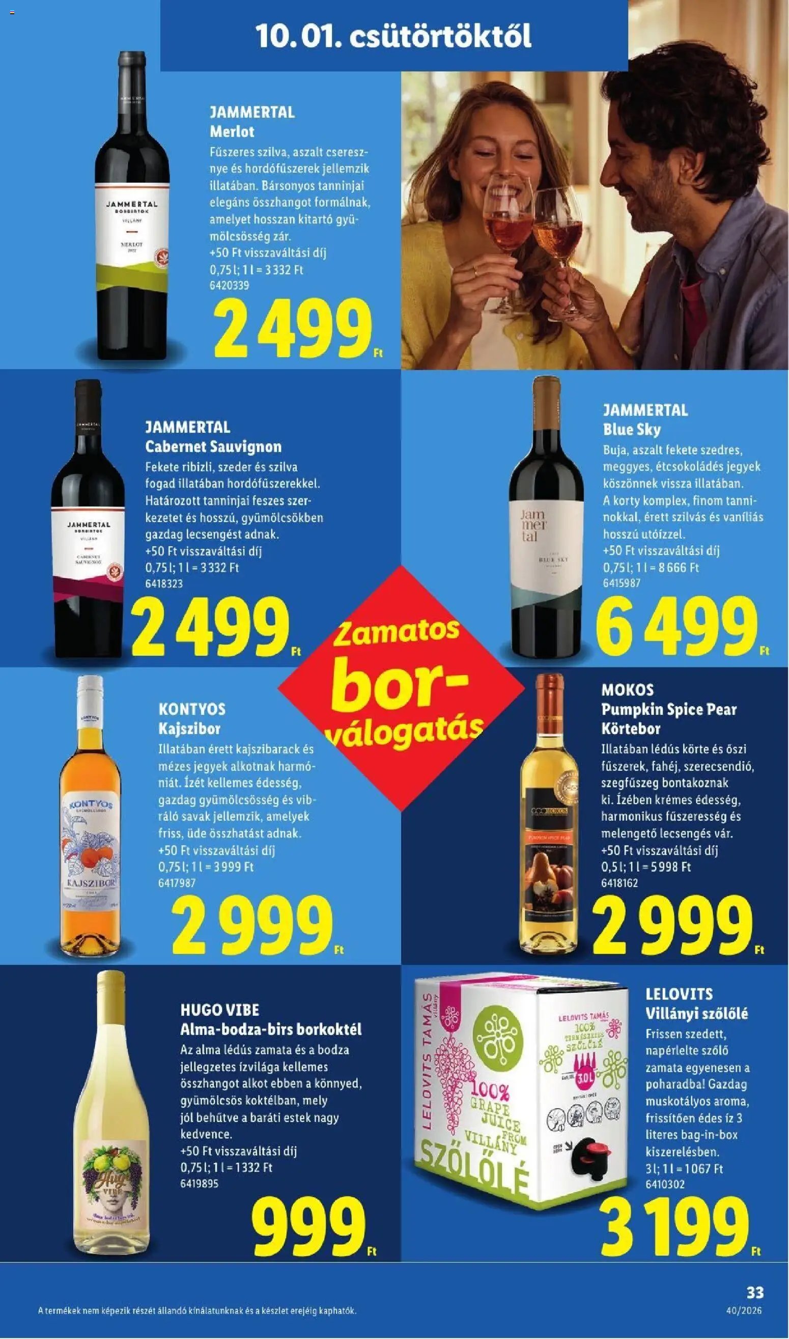 Lidl újság 2026.10.01. Lidl akciós újság