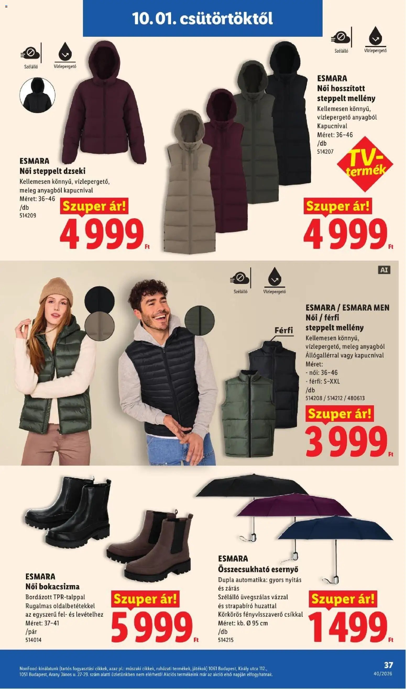 Lidl újság 2026.10.01. Lidl akciós újság