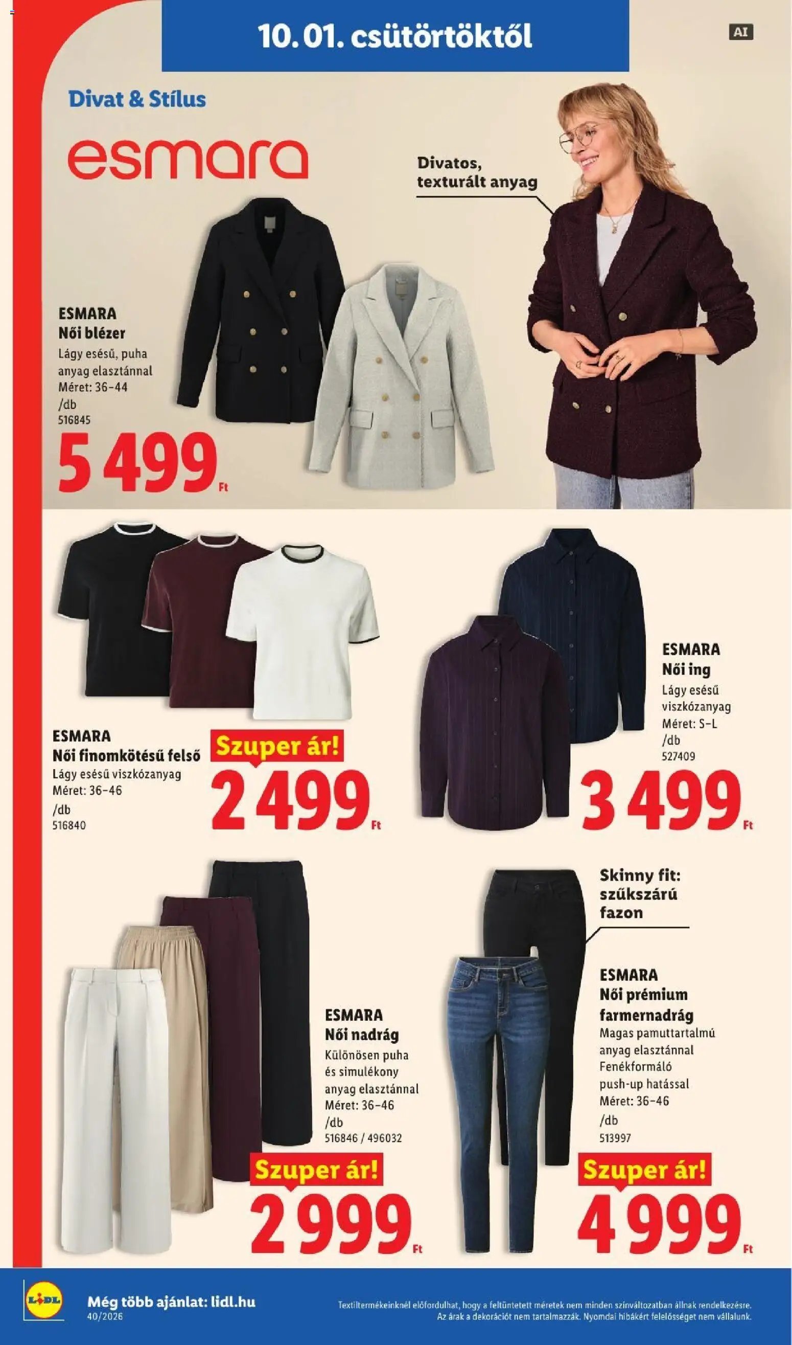 Lidl újság 2026.10.01. Lidl akciós újság