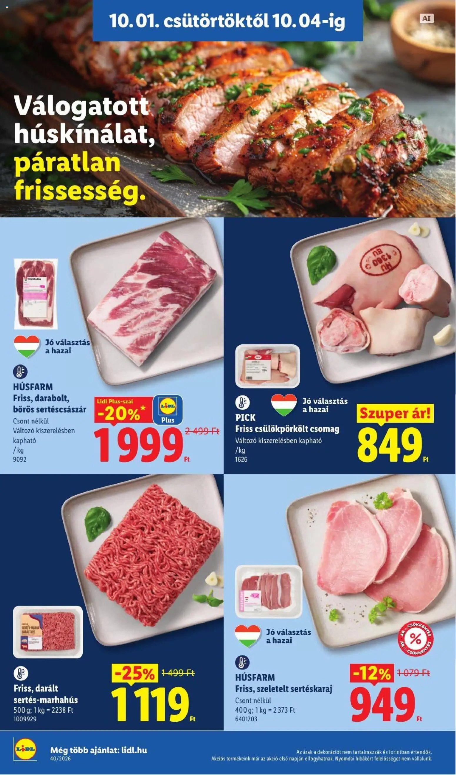 Lidl újság 2026.10.01. Lidl akciós újság