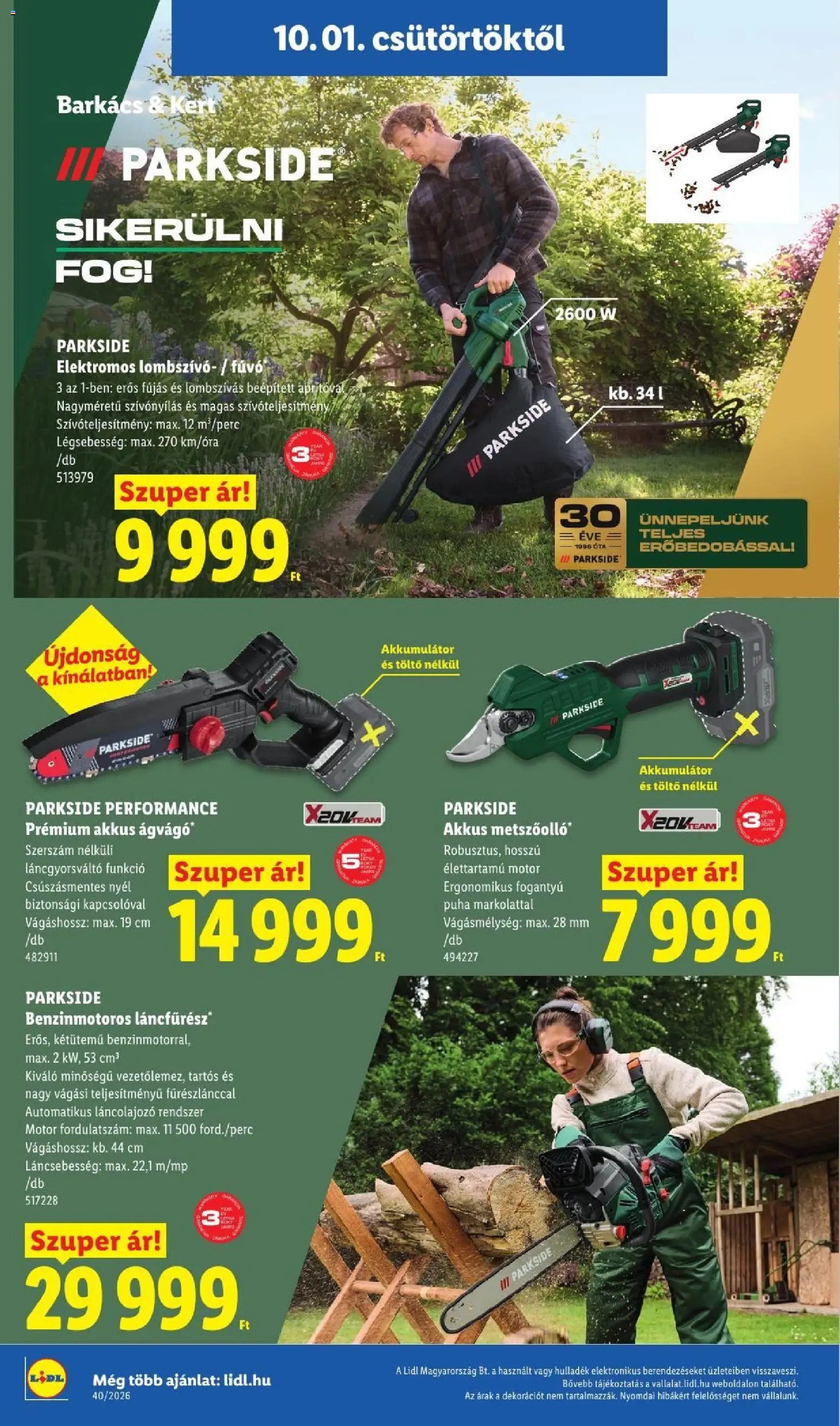 Lidl újság 2026.10.01. Lidl akciós újság