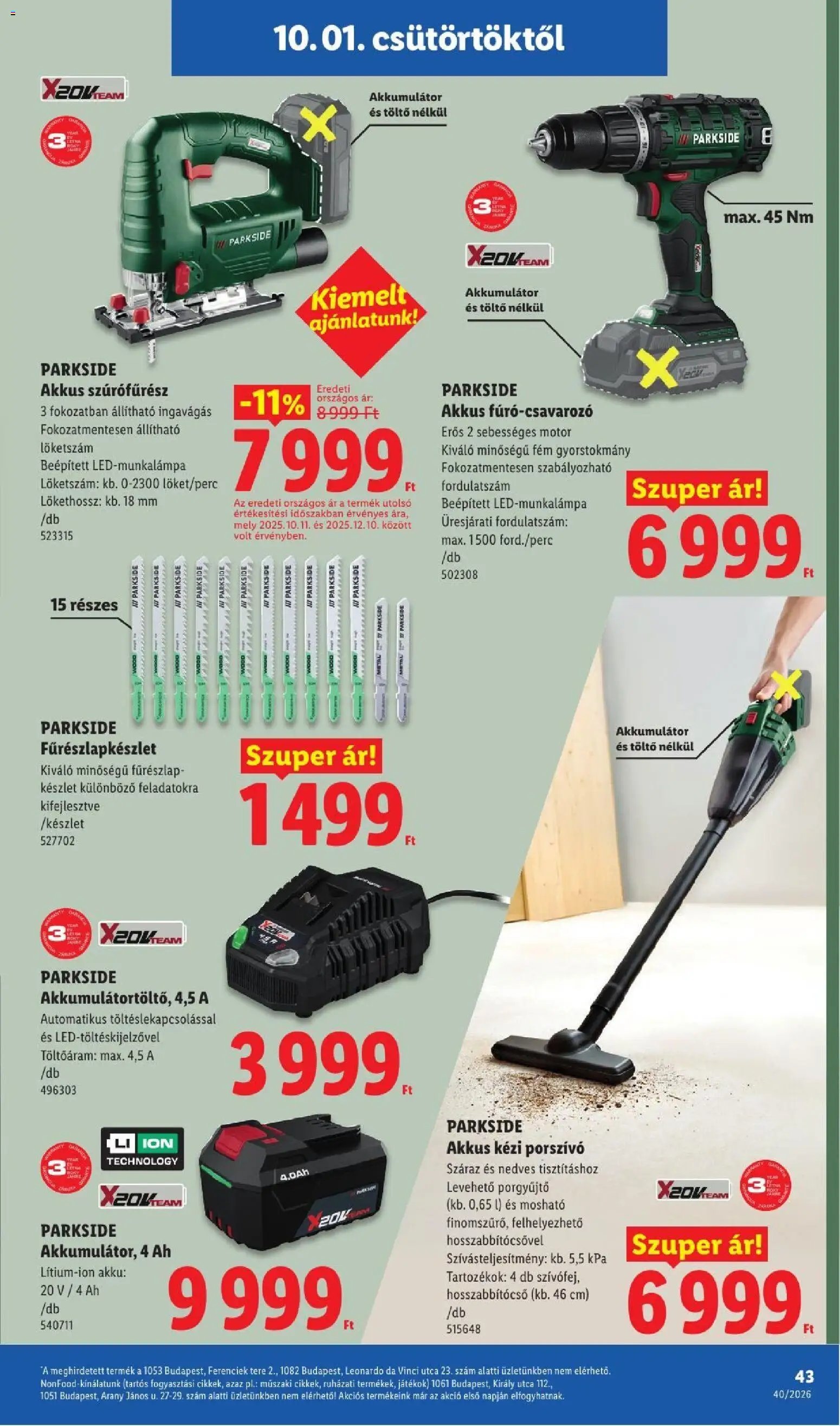 Lidl újság 2026.10.01. Lidl akciós újság