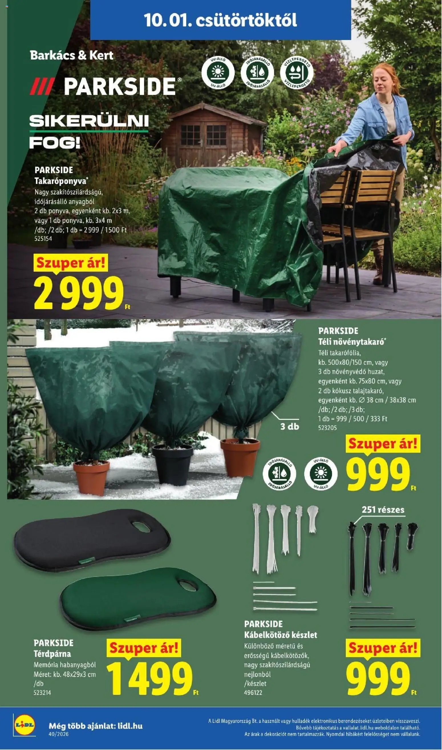 Lidl újság 2026.10.01. Lidl akciós újság
