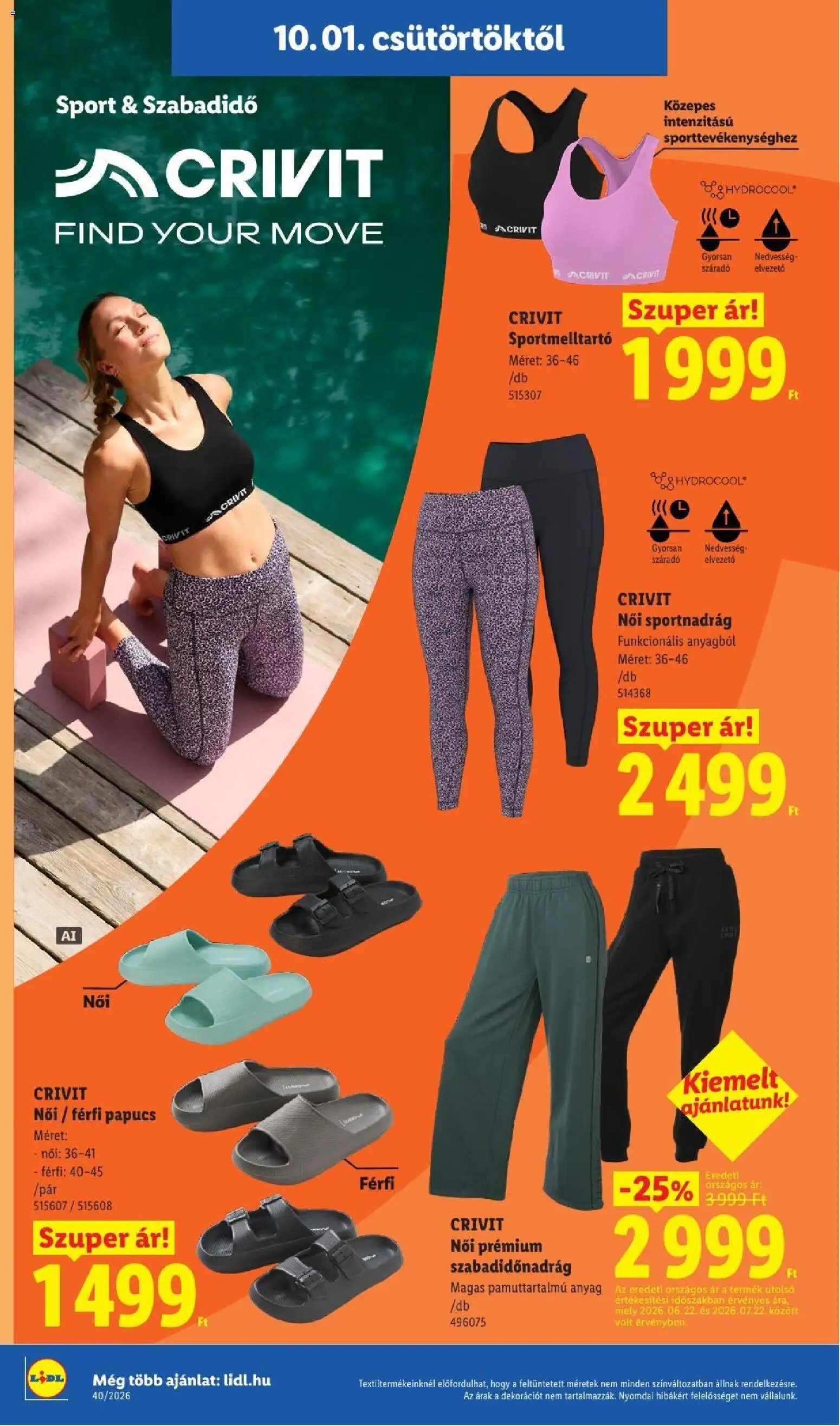 Lidl újság 2026.10.01. Lidl akciós újság
