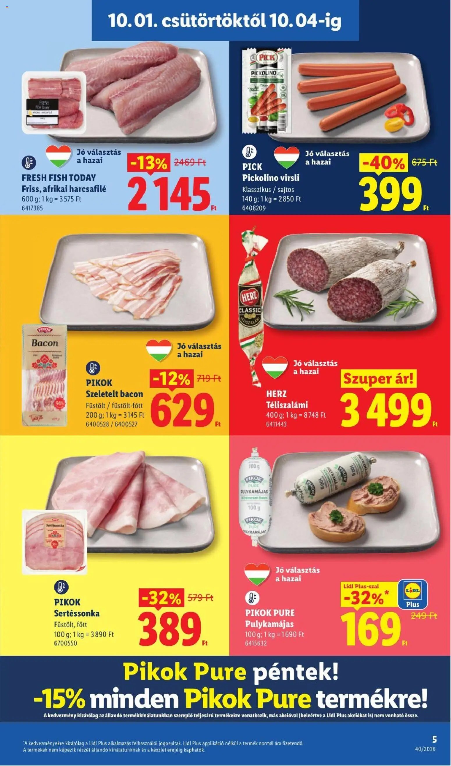 Lidl újság 2026.10.01. Lidl akciós újság