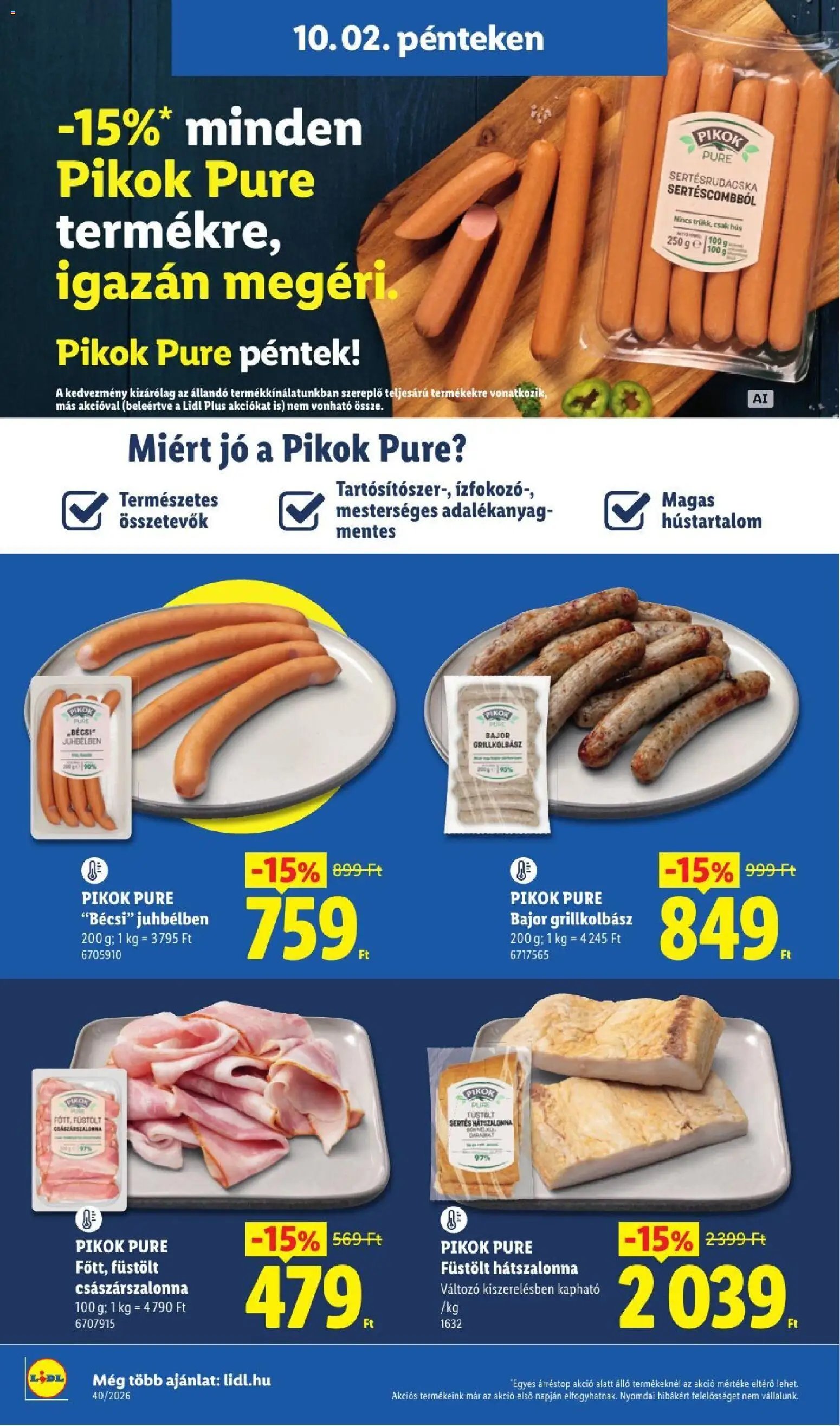 Lidl újság 2026.10.01. Lidl akciós újság