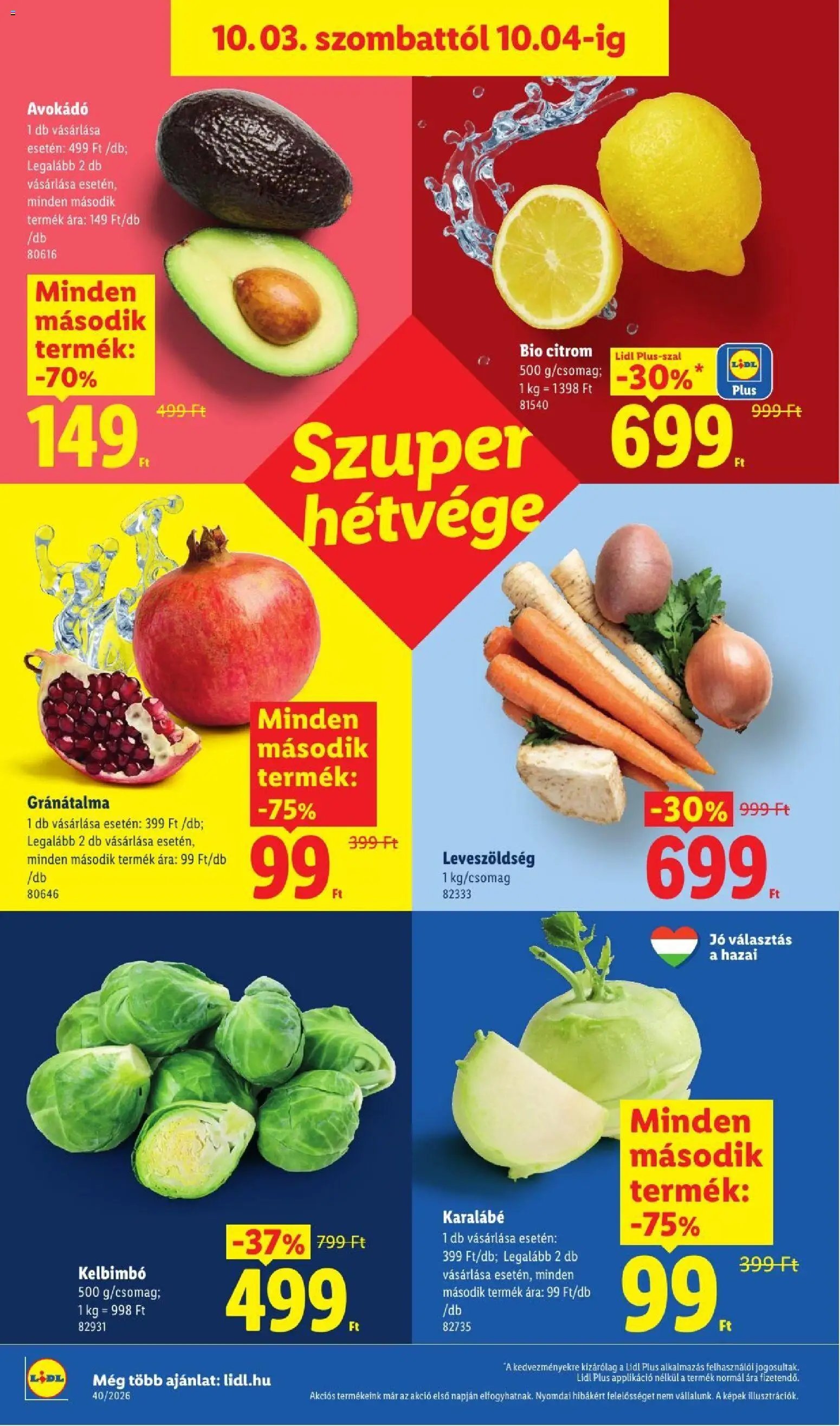 Lidl újság 2026.10.01. Lidl akciós újság