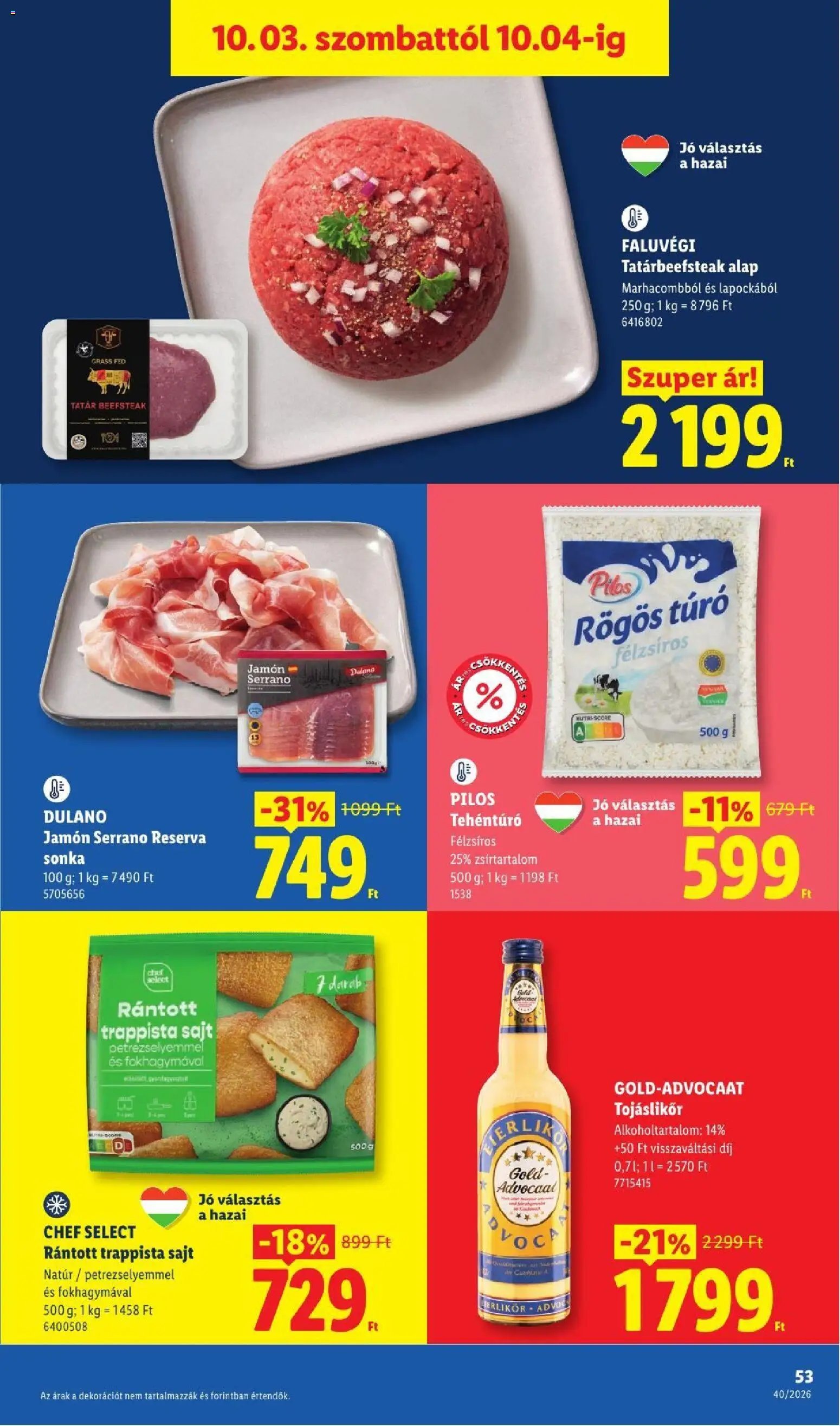 Lidl újság 2026.10.01. Lidl akciós újság