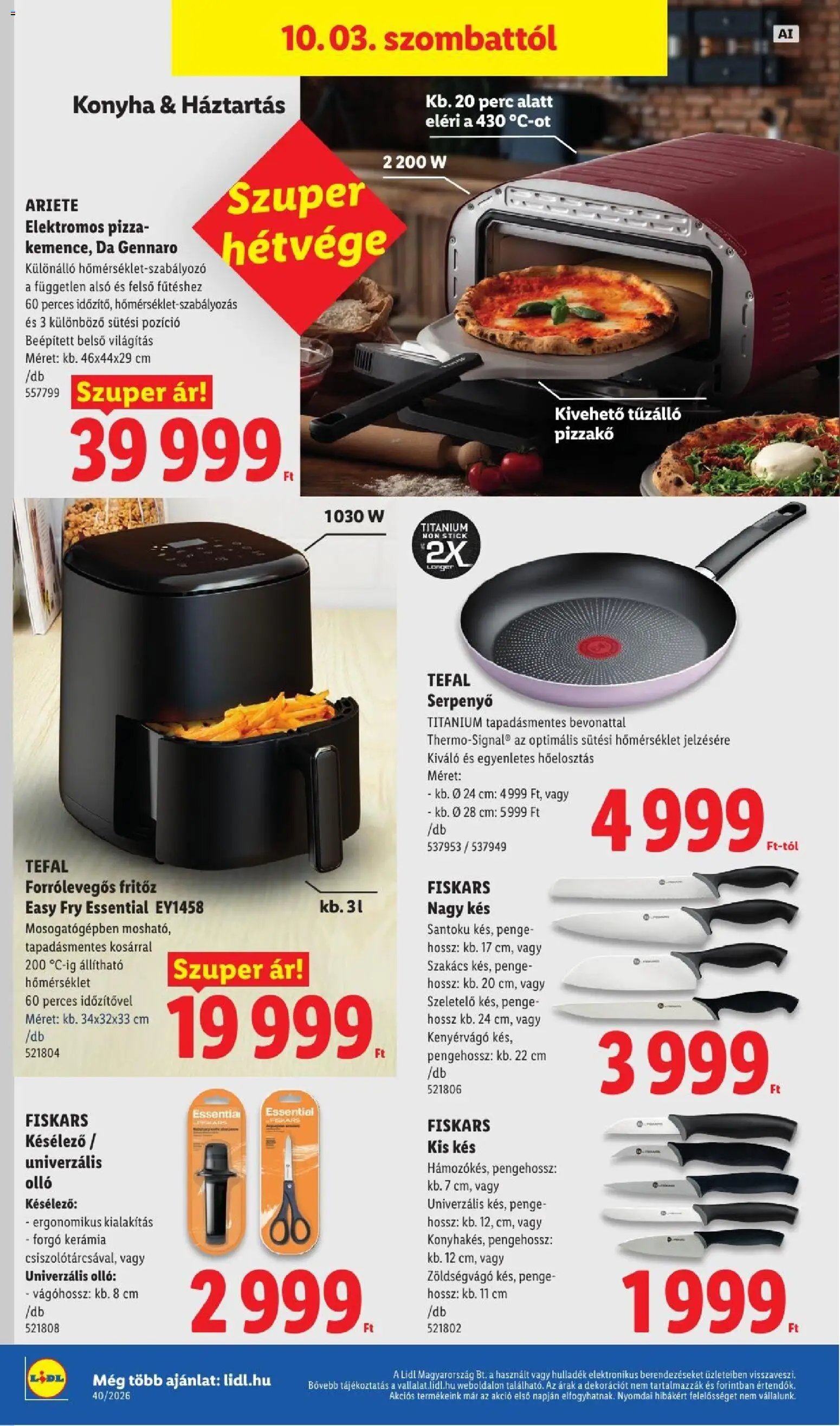 Lidl újság 2026.10.01. Lidl akciós újság