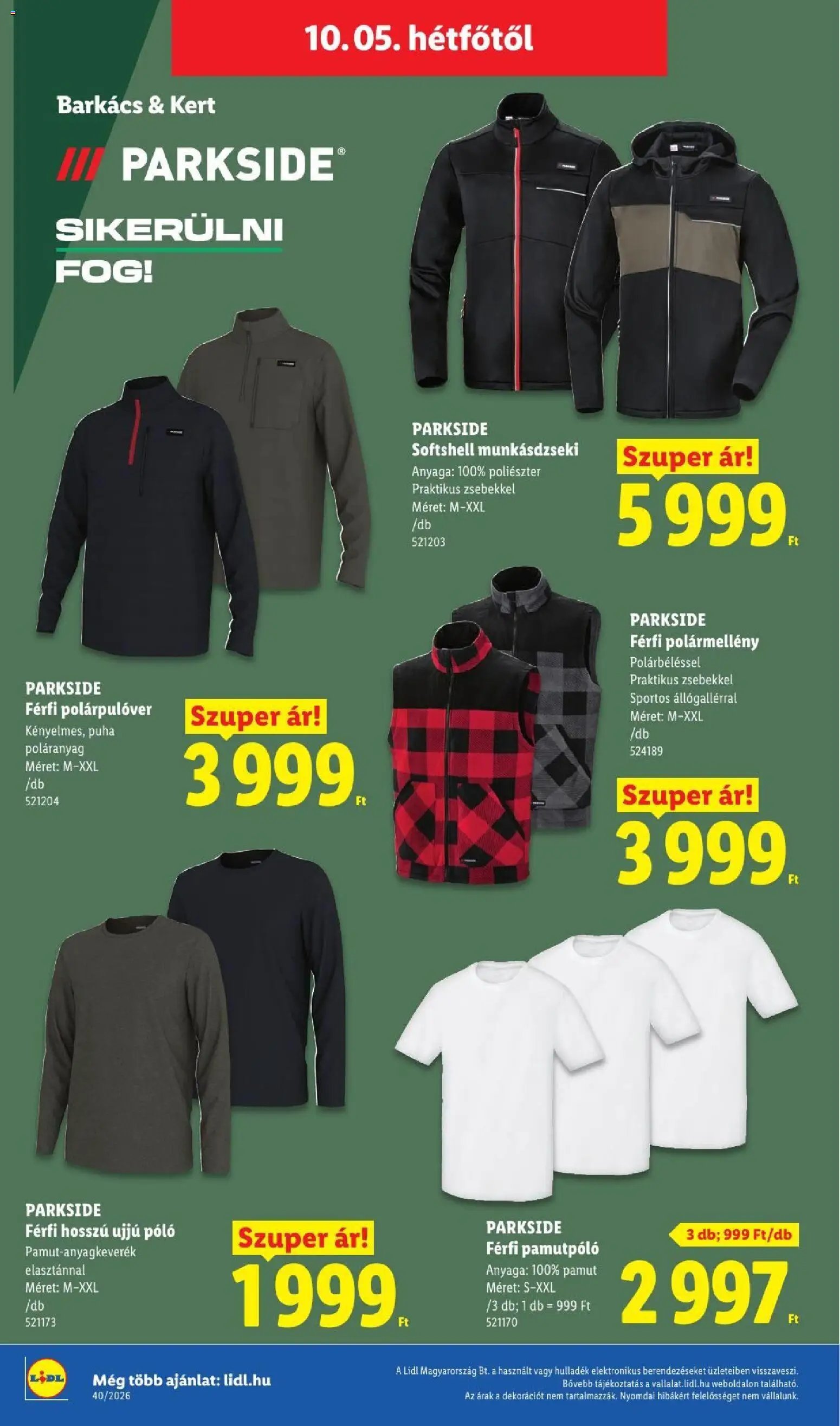 Lidl újság 2026.10.01. Lidl akciós újság
