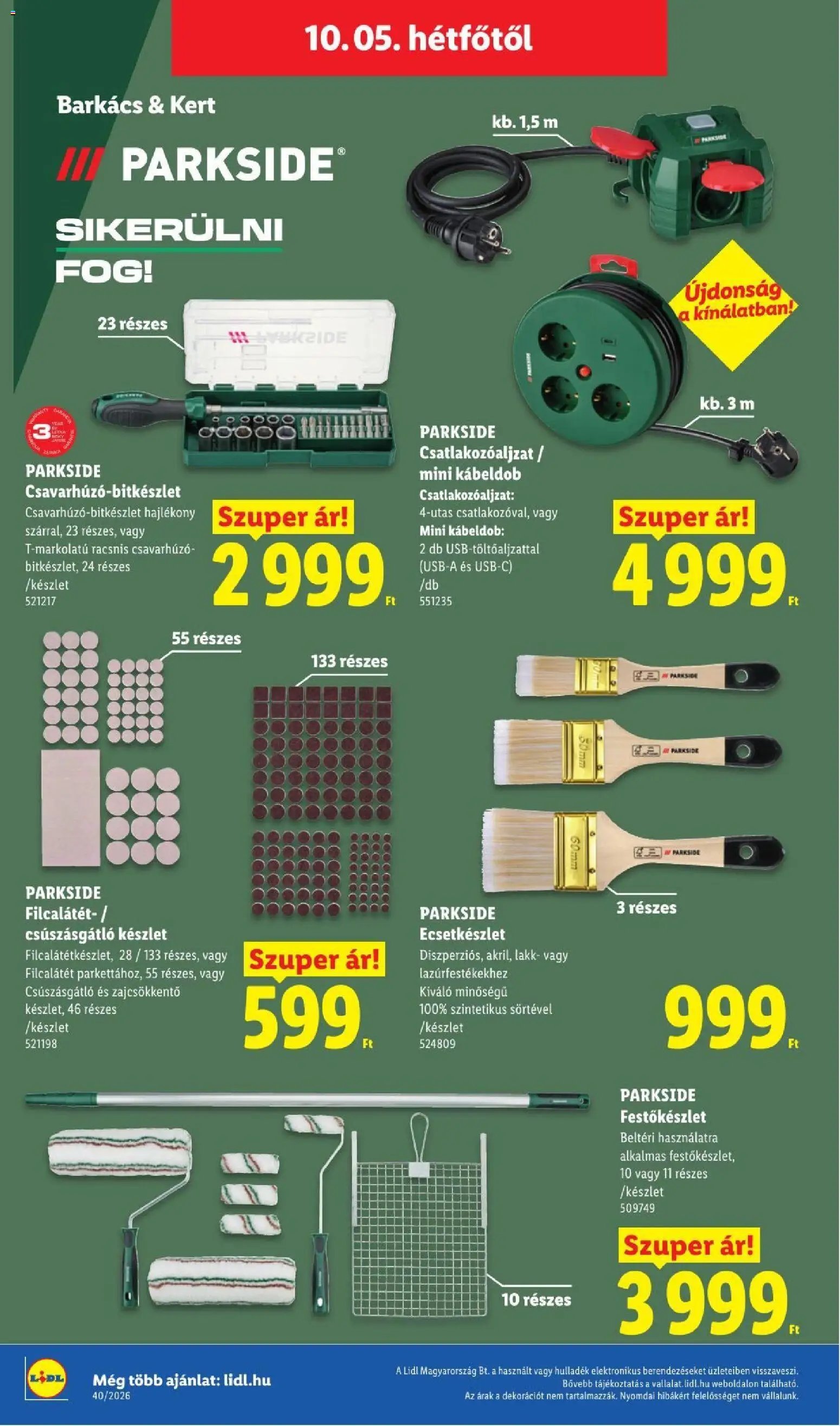 Lidl újság 2026.10.01. Lidl akciós újság