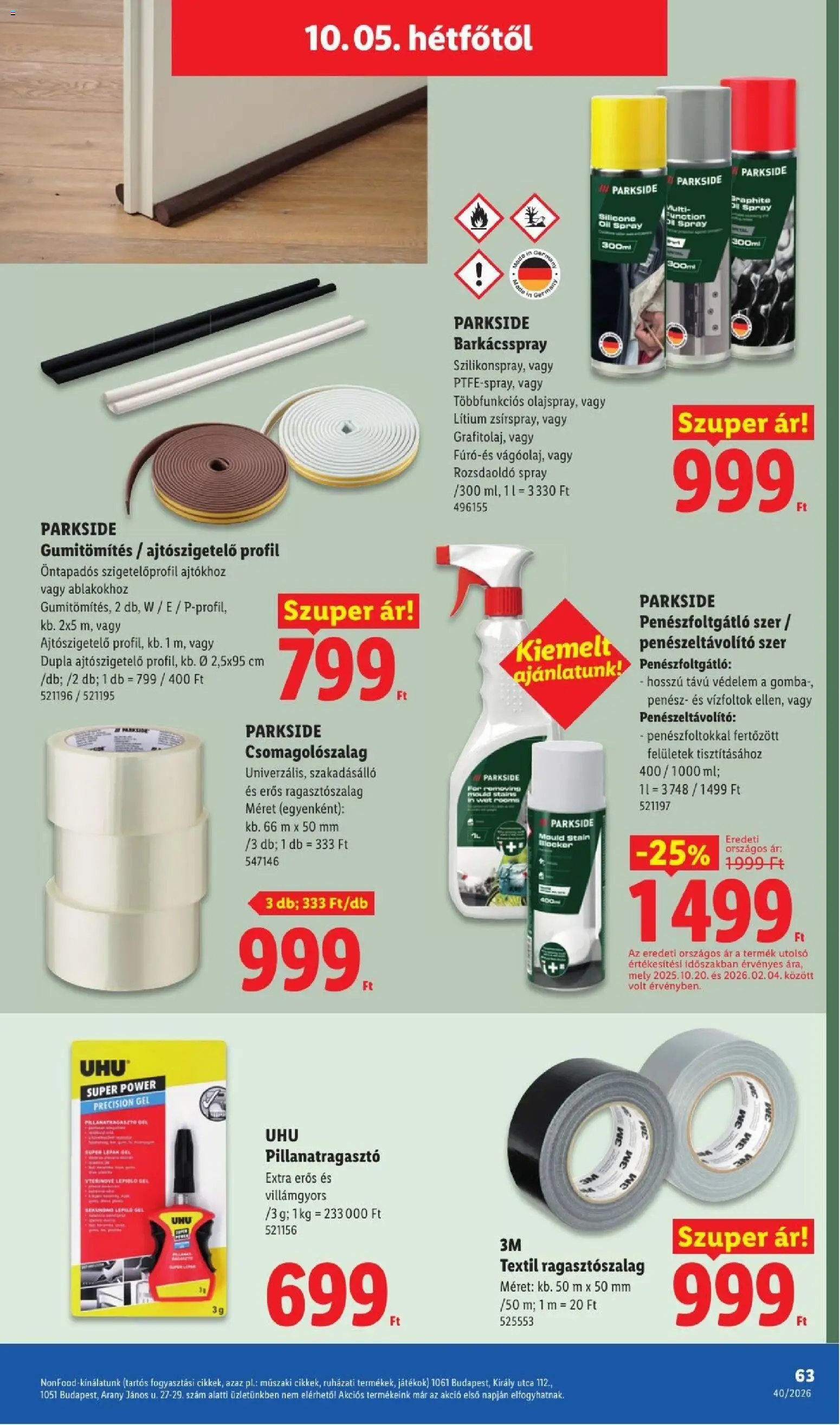 Lidl újság 2026.10.01. Lidl akciós újság